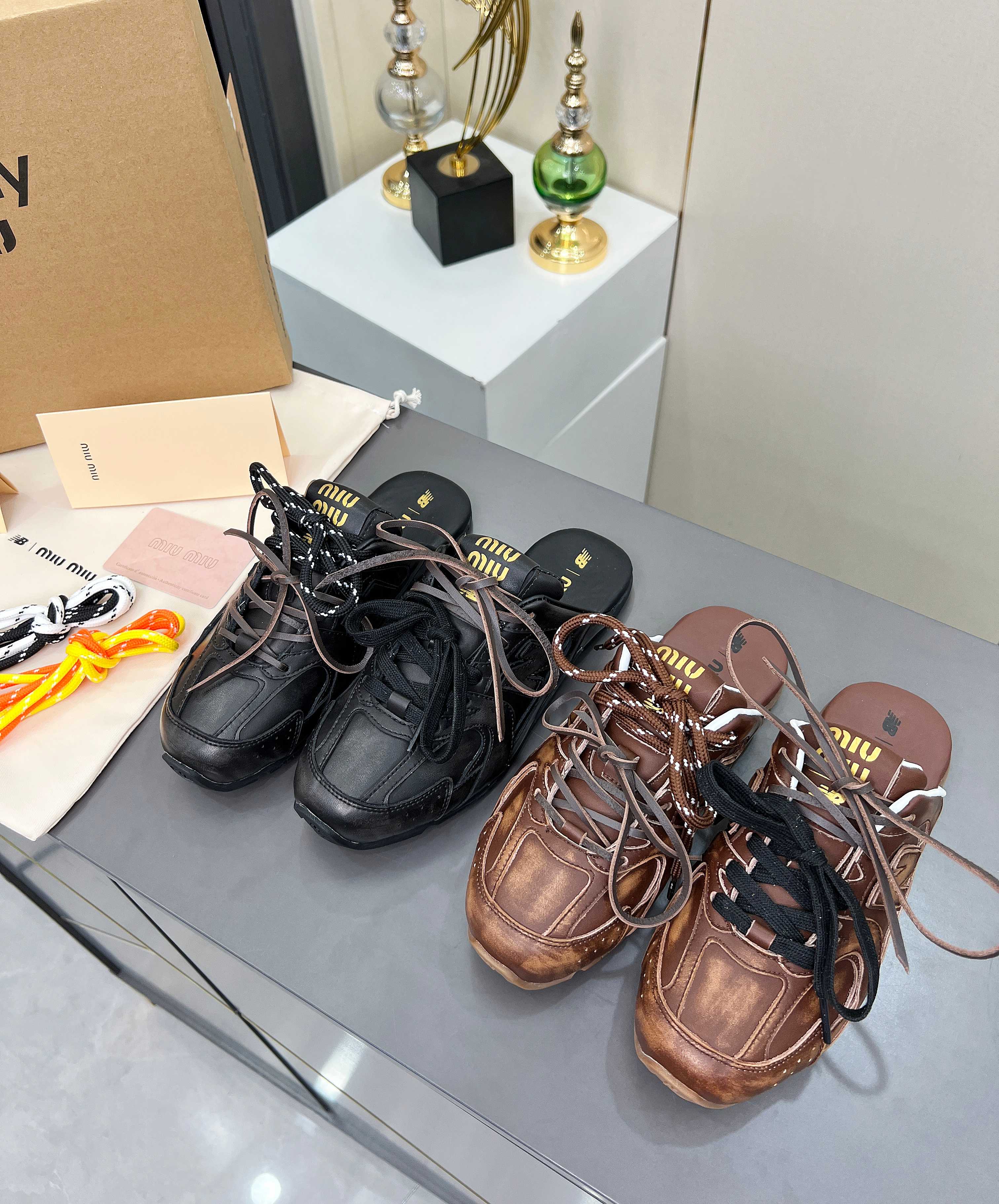 Miu Miu x New Balance 530SL Leather Sneakers Slides - Unisex Design 9 a1736978816857 6727