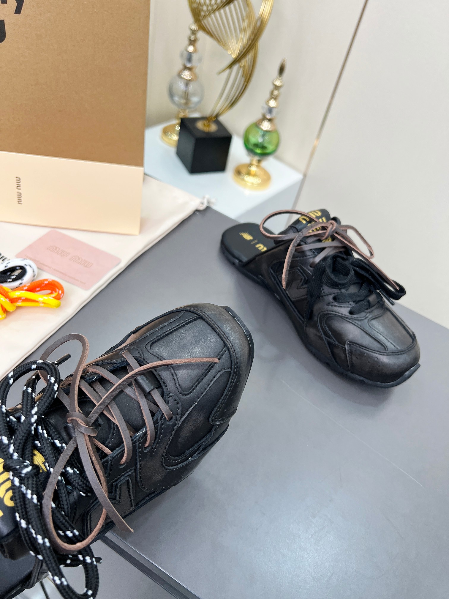 Miu Miu x New Balance 530SL Leather Sneakers Slides - Unisex Design 6 a1736978849695 4174