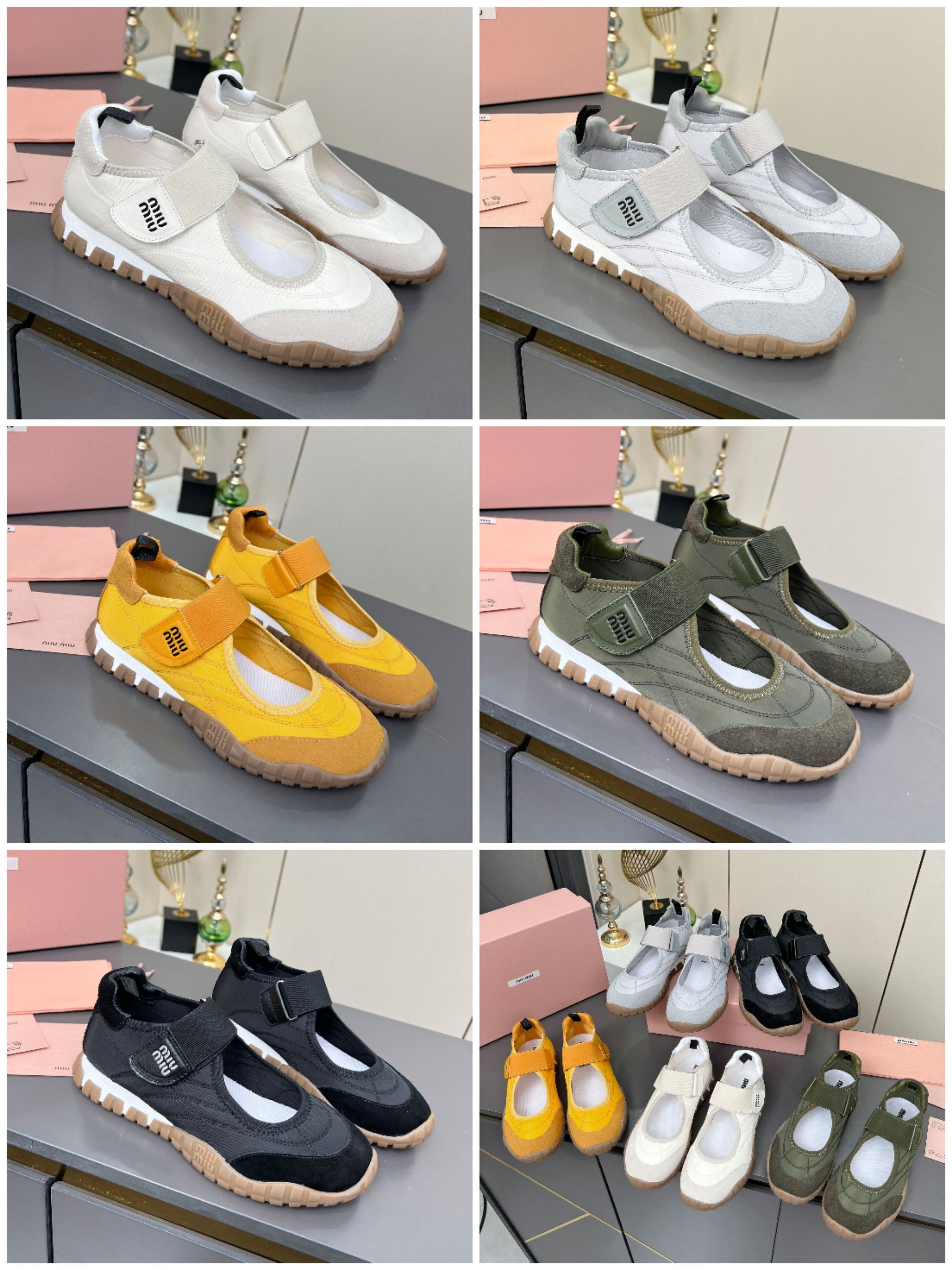 NO:224175,[Collection Picture] Miumiu·Miao Miu 2025 early spring new technology fabric and velvet calfskin tire sports shoes Velcro sandals This tire pattern combines elegance and sports functions. The dynamic, flexible and durable rubber sole reminds the pattern of the tire. The sneaker is made of high-tech fabric and suede calfskin, reflecting the bold characteristics of Miu Miu. The miu style is integrated into the simple lines of this tire-sole canvas sneaker. The chic logo is decorated on the tongue and the back, embellished with retro, thick-soled design, bold and innovative avant-garde, and multi-element collision, conveying a modern style, simple and high-end. It is easy to match, and it looks good no matter how you wear it!  Imported silk cloth spliced ​​calfskin inner lining original breathable cloth outsole original wear-resistant tire pattern bottom size 35--40, casual shoes/sports shoes, miumiu, sandals, sneakers, cowhide19860909【集合图】miumiu·缪缪2025早春新品科技面料和绒 面小牛皮轮胎运动鞋魔术贴款凉鞋 该轮胎纹底结合了优雅和运动功能.动态、柔韧且耐用的橡胶鞋底让人想起轮胎的图案.该款运动鞋采用高科技面料和绒面小牛皮制成,体现了Miu Miu 的大胆特色. miu风格融于此款轮胎底帆布运动鞋的简约线条 别致徽标饰于鞋舌与背后,点缀复古 厚底设计 大胆创新前卫,多元素对撞,传达现代风格简约高级 随意搭配,怎么穿都好看！ 面料进口丝绸布拼接小牛皮 内里原版透气布里 大底原版耐磨轮胎纹底 码数35--40,,休闲鞋/运动鞋,miumiu,sandals,sneakers,cowhide,Women's Shoes