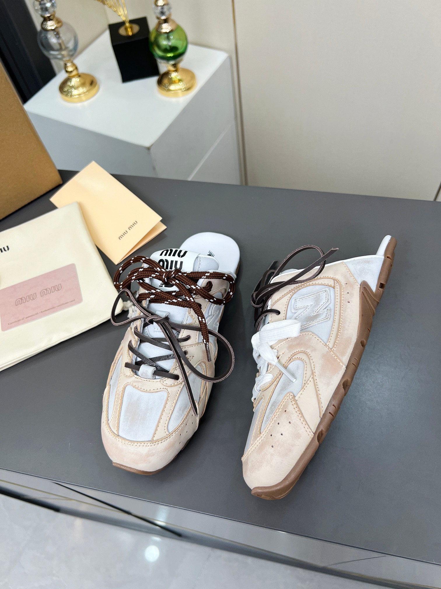 Miu Miu x New Balance 530SL Leather Sneakers Slides - Unisex Design 5 a1742943173847 8050