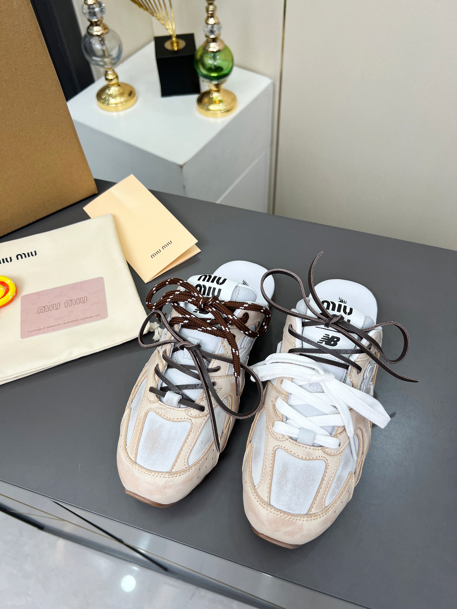 Miu Miu x New Balance 530SL Leather Sneakers Slides - Unisex Design 4 a1742943173932 6476