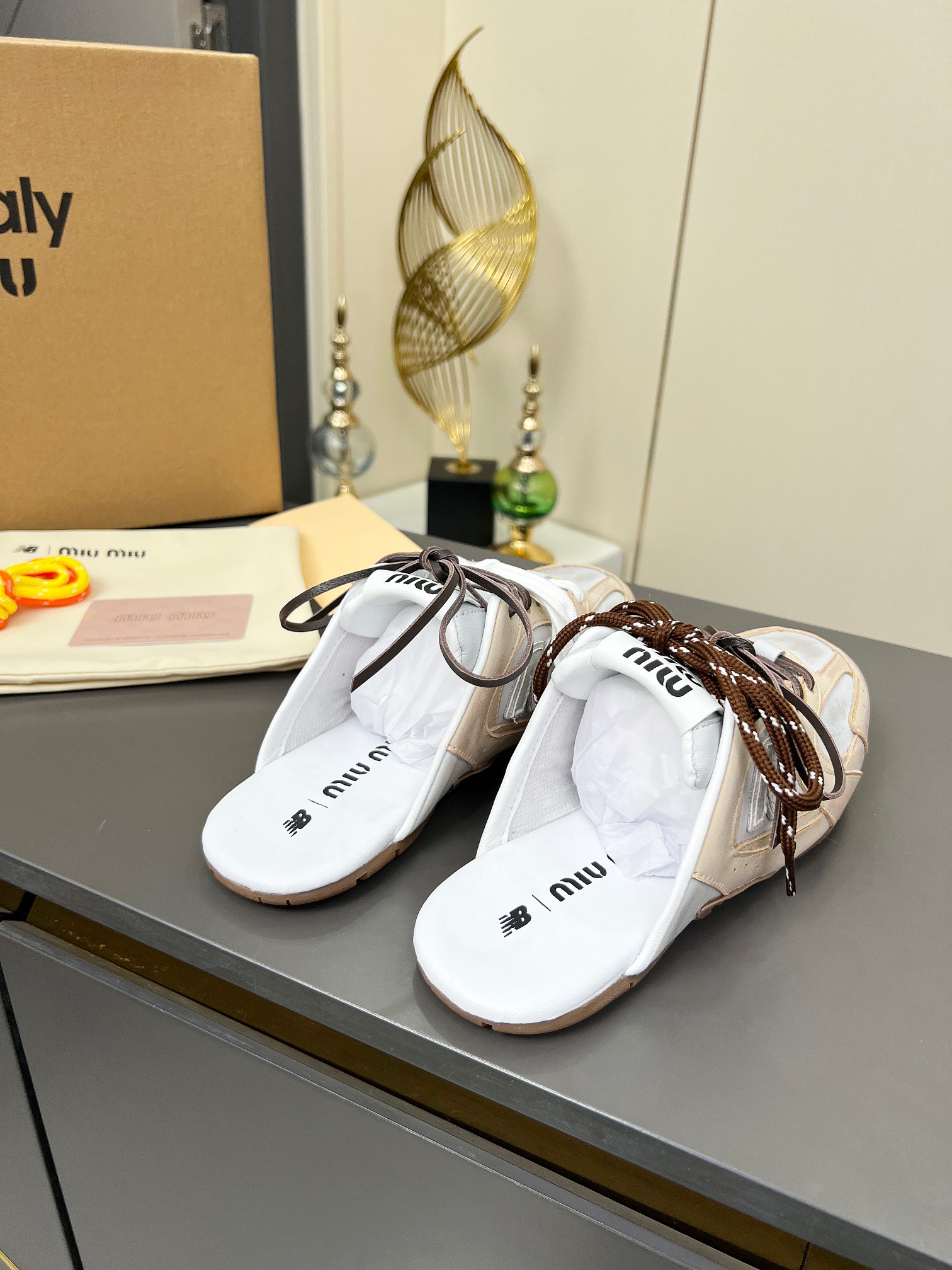 Miu Miu x New Balance 530SL Leather Sneakers Slides - Unisex Design 7 a1742943176294 1840