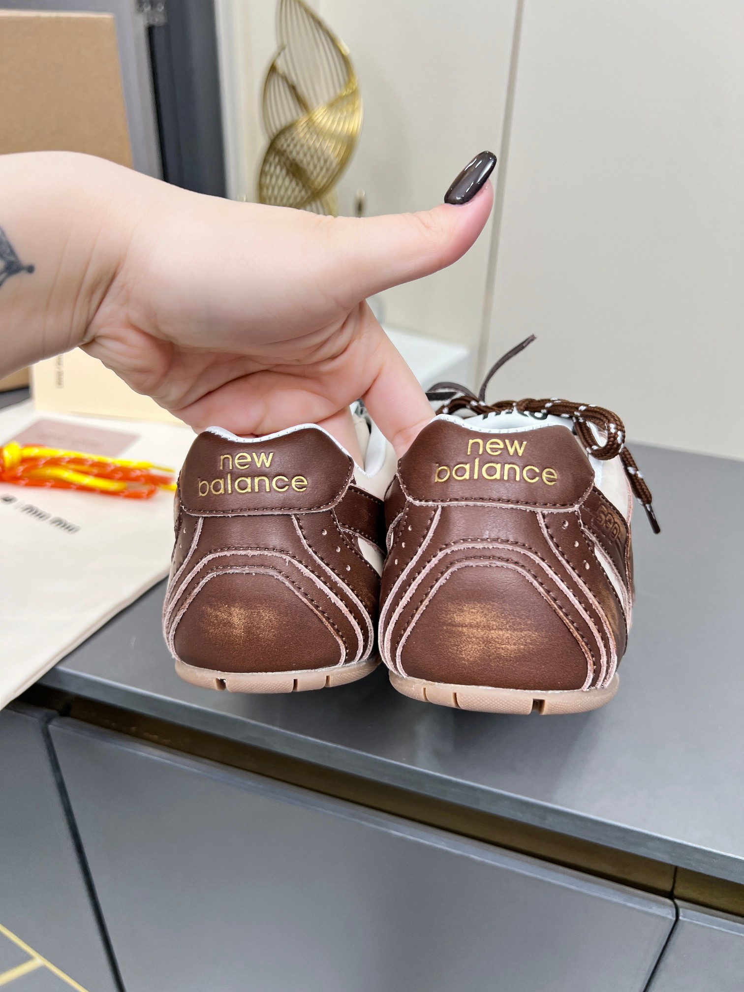 Miu Miu x New Balance 530 Brown Leather Sneakers - Couple Style 6 a1743980546038 1723
