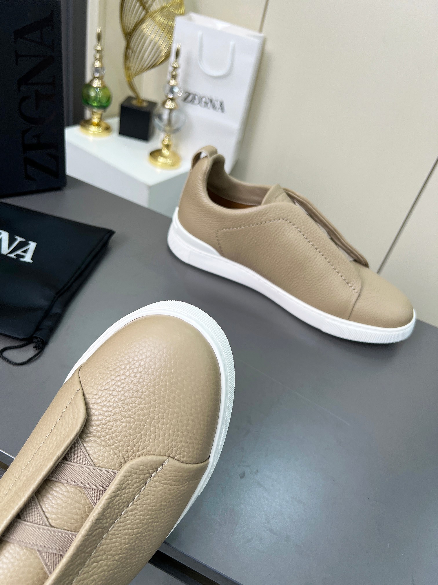 Ermenegildo Zegna Triple Stitch Sports Shoes: High-Quality Leather, Comfortable Fit, Limited Edition - 图片 6
