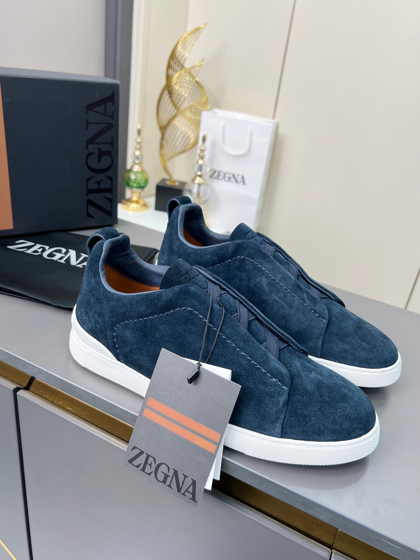 Ermenegildo Zegna Men’s Triple Stitch Sports Shoes: High-Quality Limited Edition Footwear - 图片 2