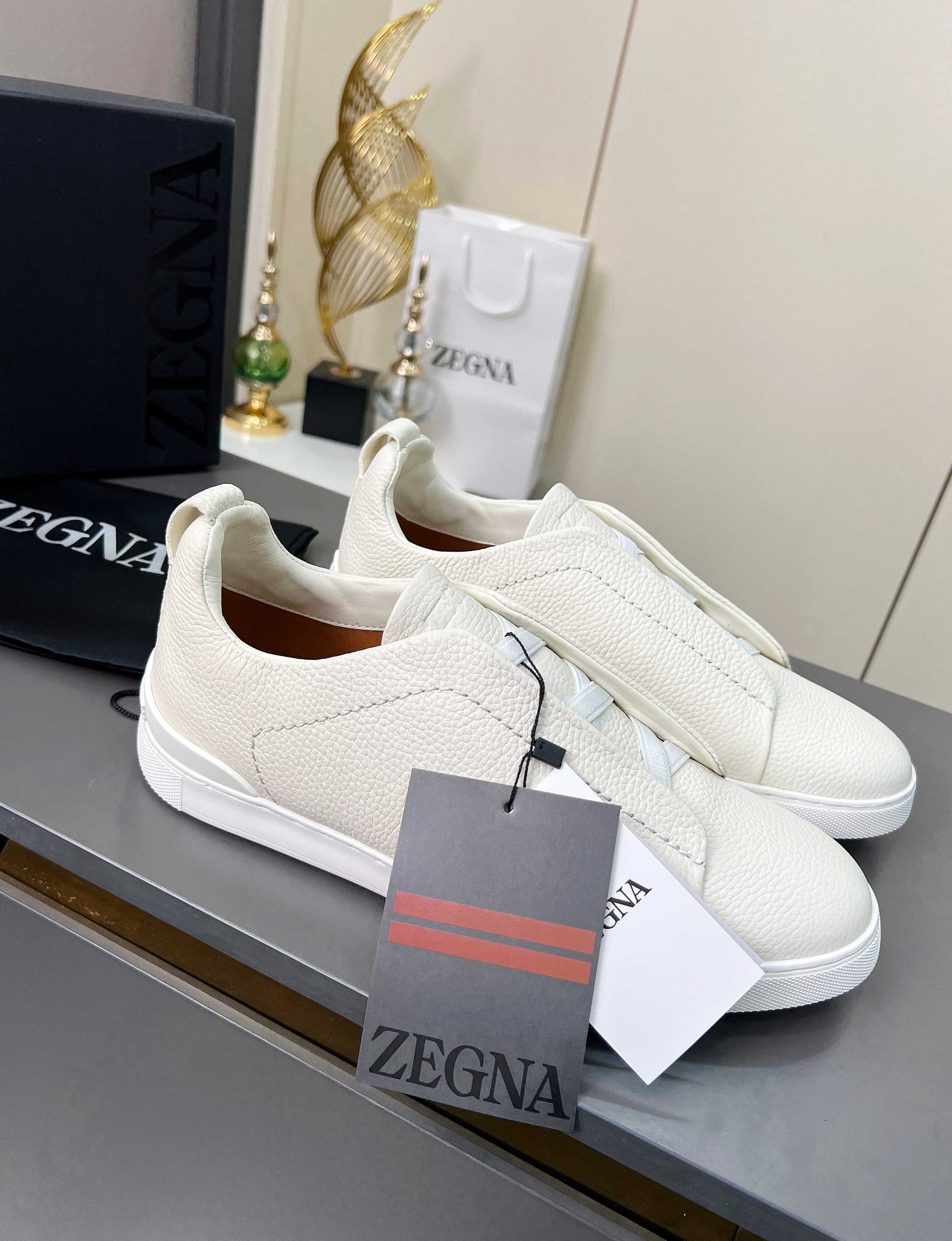 Ermenegildo Zegna Triple Stitch Sports Shoes: Limited Edition High-Quality Tweed Footwear - 图片 2