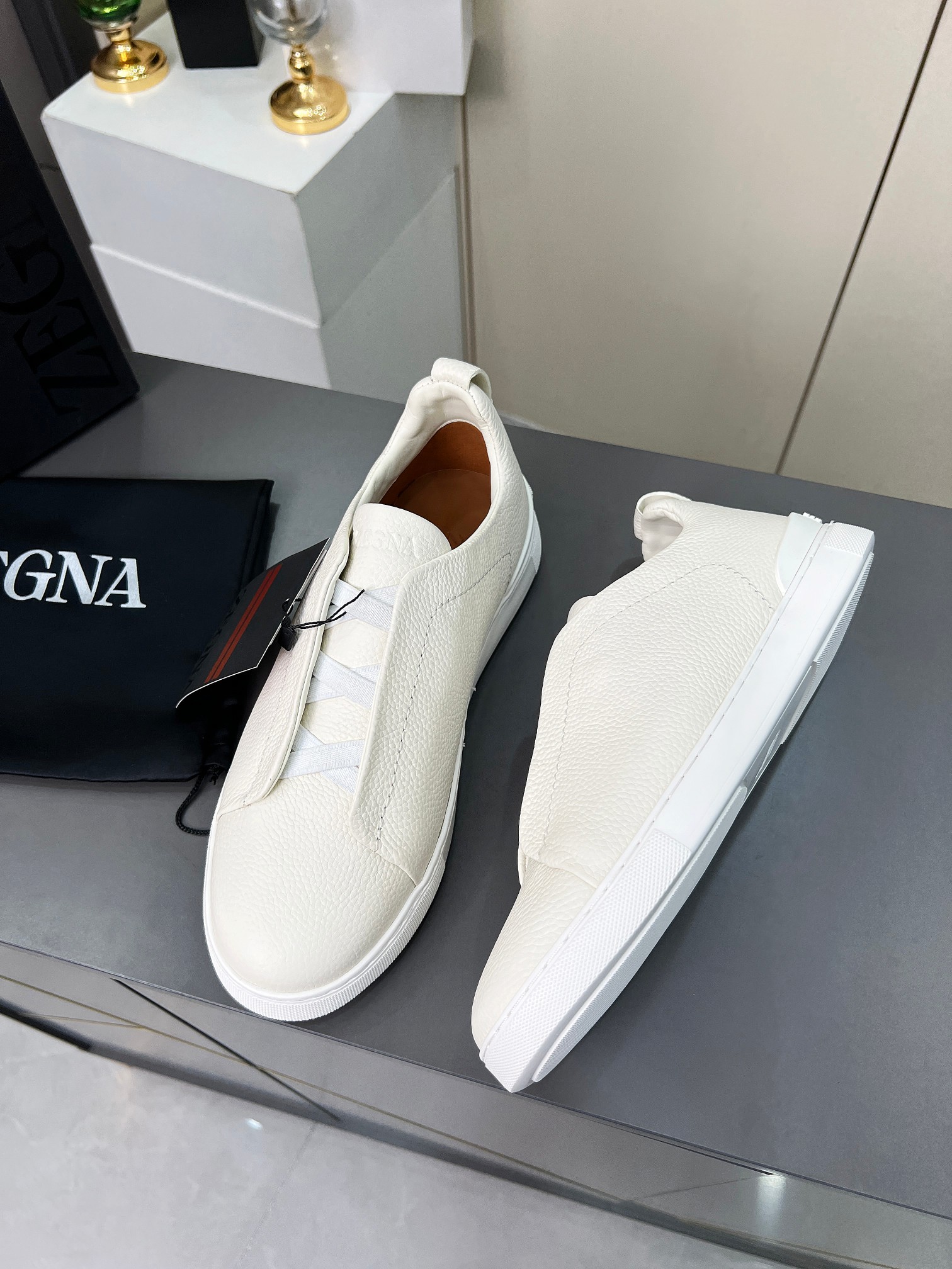 Ermenegildo Zegna Triple Stitch Sports Shoes: Limited Edition High-Quality Tweed Footwear - 图片 4