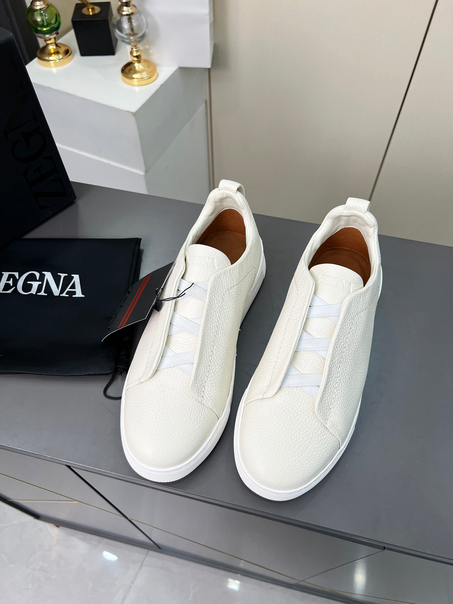 Ermenegildo Zegna Triple Stitch Sports Shoes: Limited Edition High-Quality Tweed Footwear - 图片 3