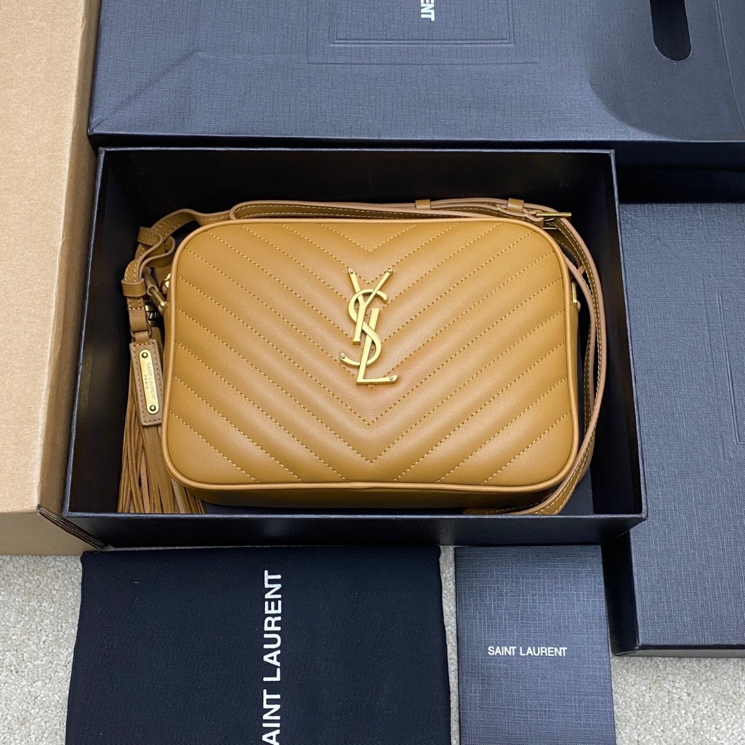 Y家LOU BAG焦糖平纹カメラバッグ - 軽量&高容量の新モデル