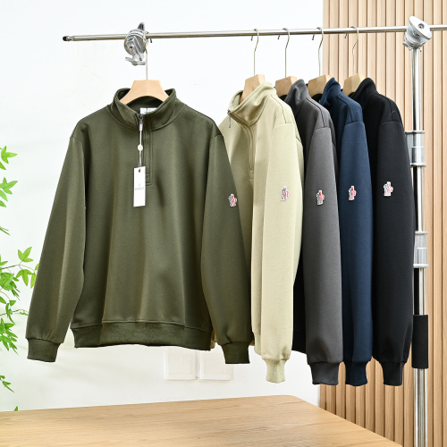 Moncler Men's Lightweight Half-Zip Pullover Sweatshirt | Casual & Sporty Style 1 Moncler Men's Lightweight Half-Zip Pullover Sweatshirt | Casual & Sporty Style
