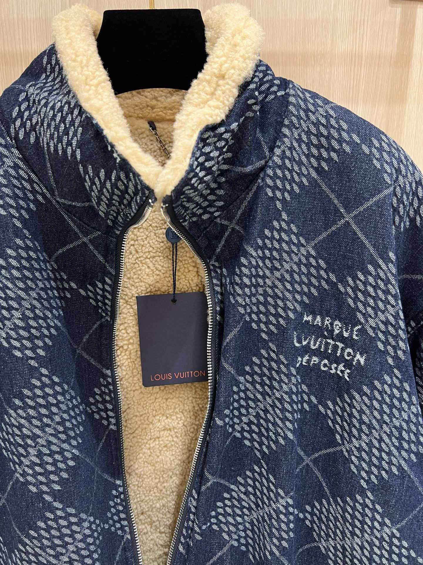 Louis Vuitton 25SS Dog Series Cashmere Denim Jacket - Collector's Edition 4 i1760173051589 952 0 2