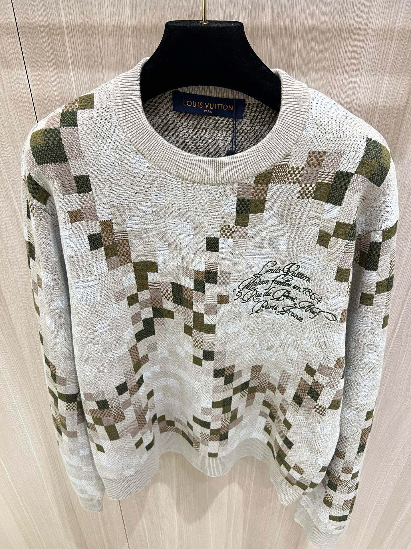 Louis Vuitton Limited Edition Snakoflage Damier Knit Sweater 3 i1760173523572 7166 0 1
