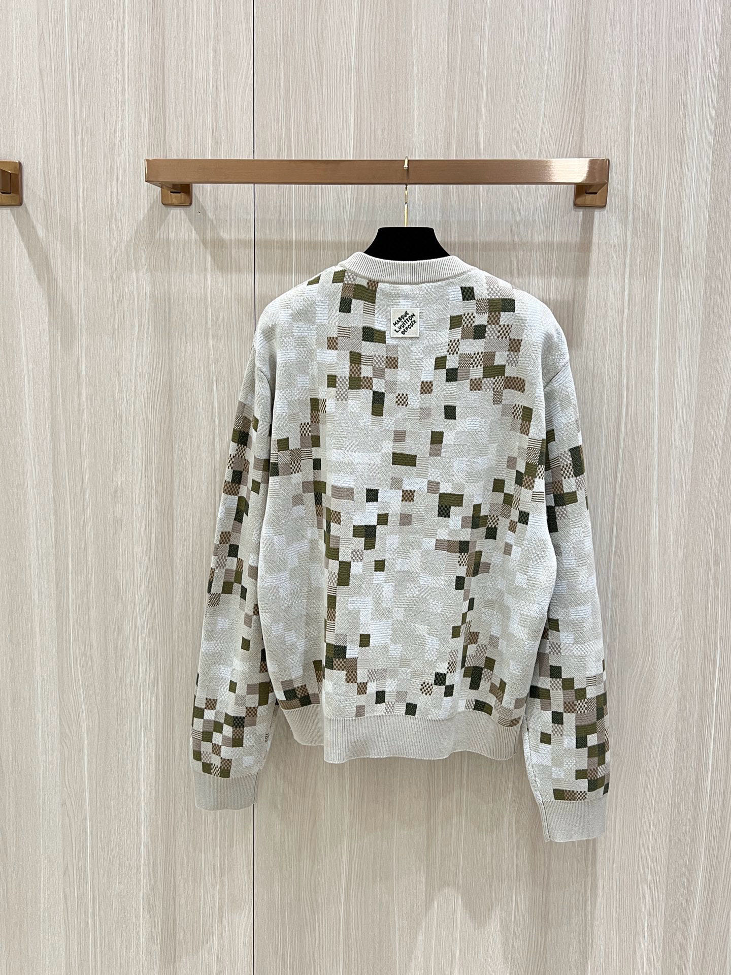 Louis Vuitton Limited Edition Snakoflage Damier Knit Sweater 8 i1760173524620 9594 0 6