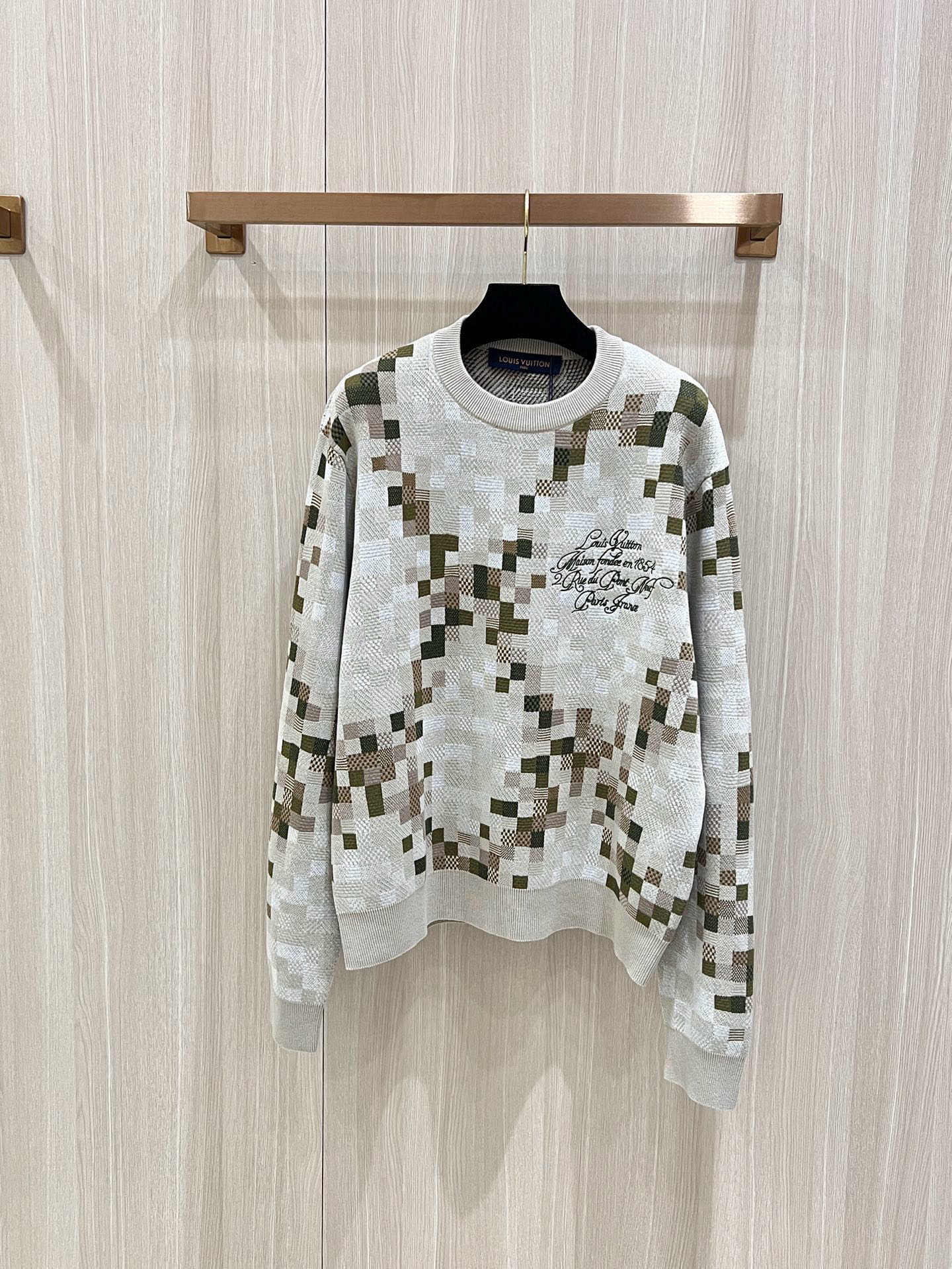 Louis Vuitton Limited Edition Snakoflage Damier Knit Sweater 2 i1760173524625 1371 0 0