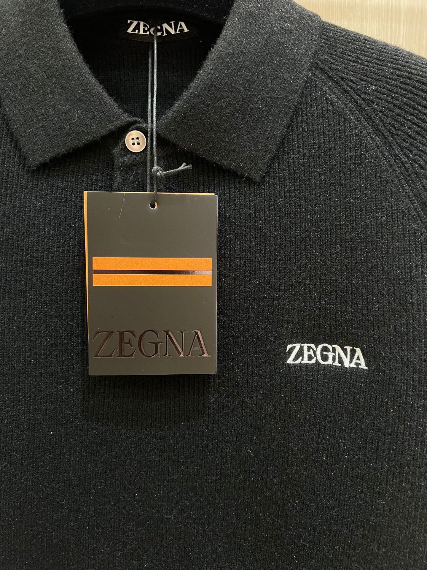 Zegna Wool Blend Sweater, Classic Logo Design, Soft & Warm Knit 4 i1763491292580 4079 0 2