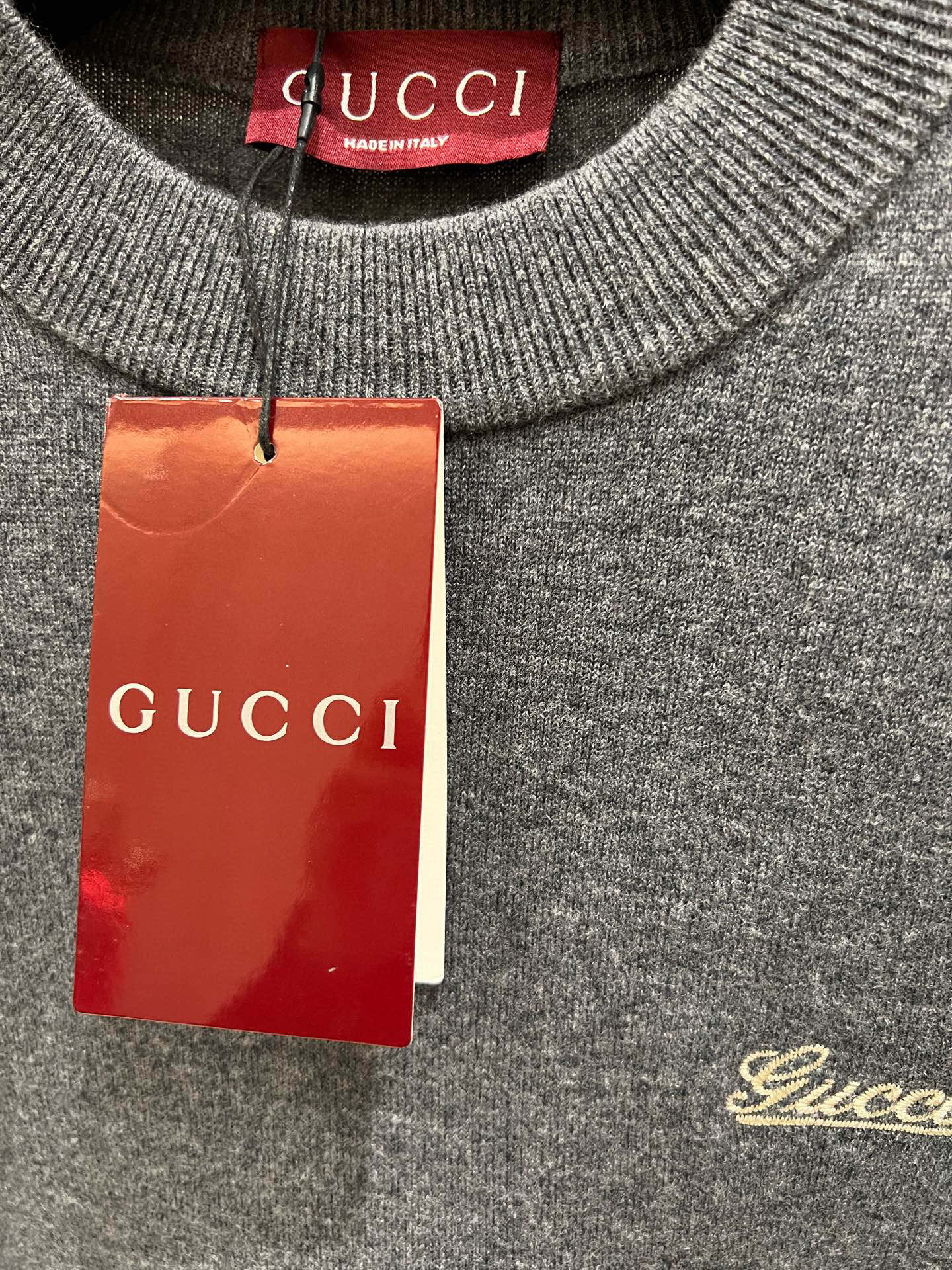 Gucci Embroidered Logo Wool Sweater: Unisex Style, Soft & Warm - S to L 5 i1763491823417 6281 0 3