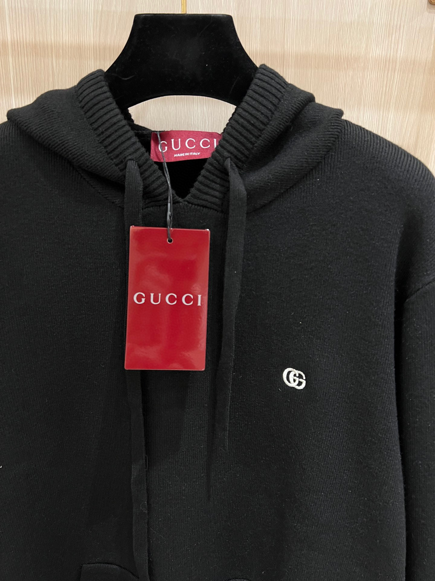 Gucci Gold Line Letter Hoodie: Unisex Sweater, Soft Fabric, S-L Sizes 4 i1763492109782 5614 0 2