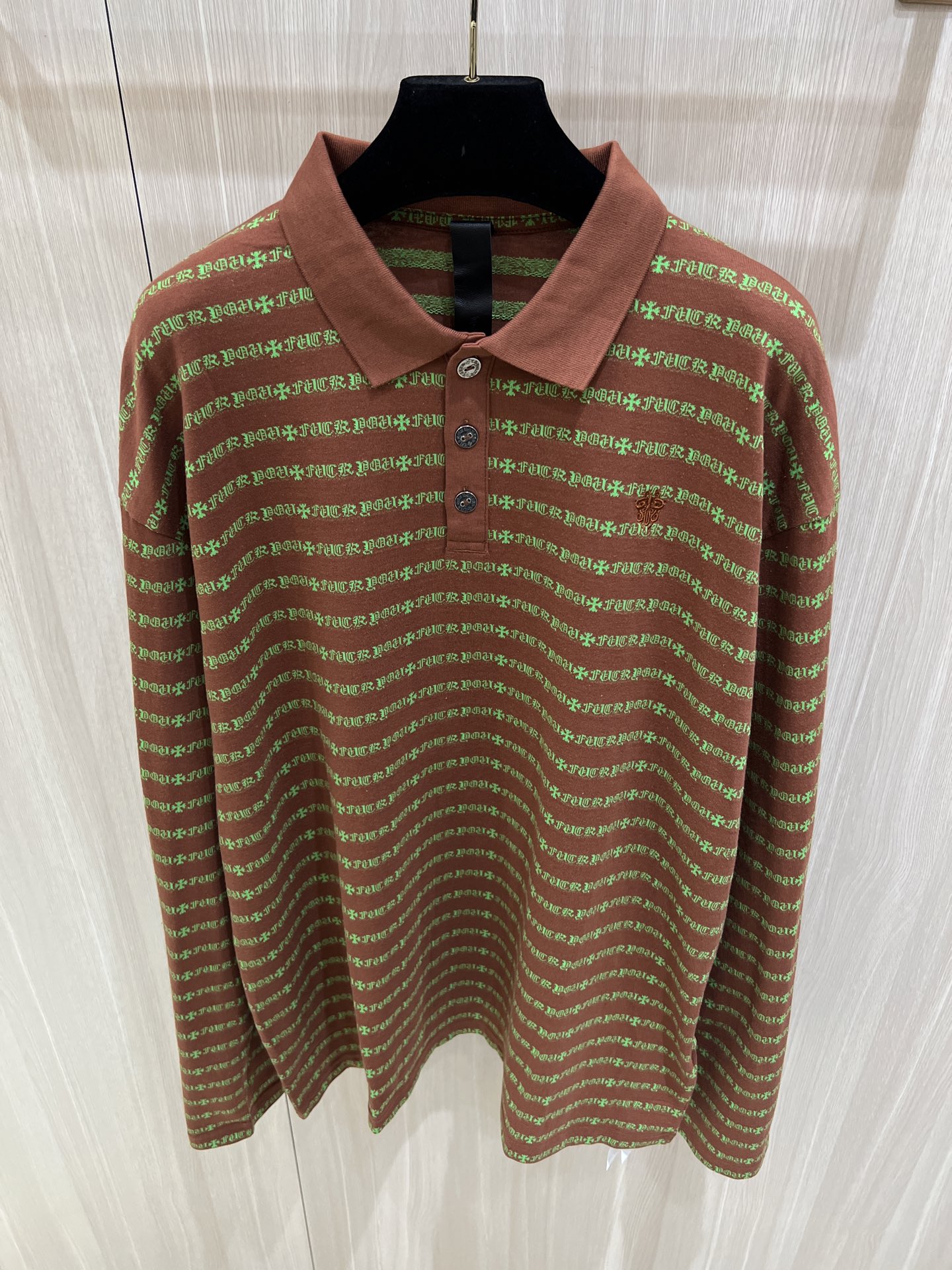 Chrome Hearts Striped Long Sleeve Polo Shirt - Premium Quality & Design 3 i1764157610192 7510 0 1