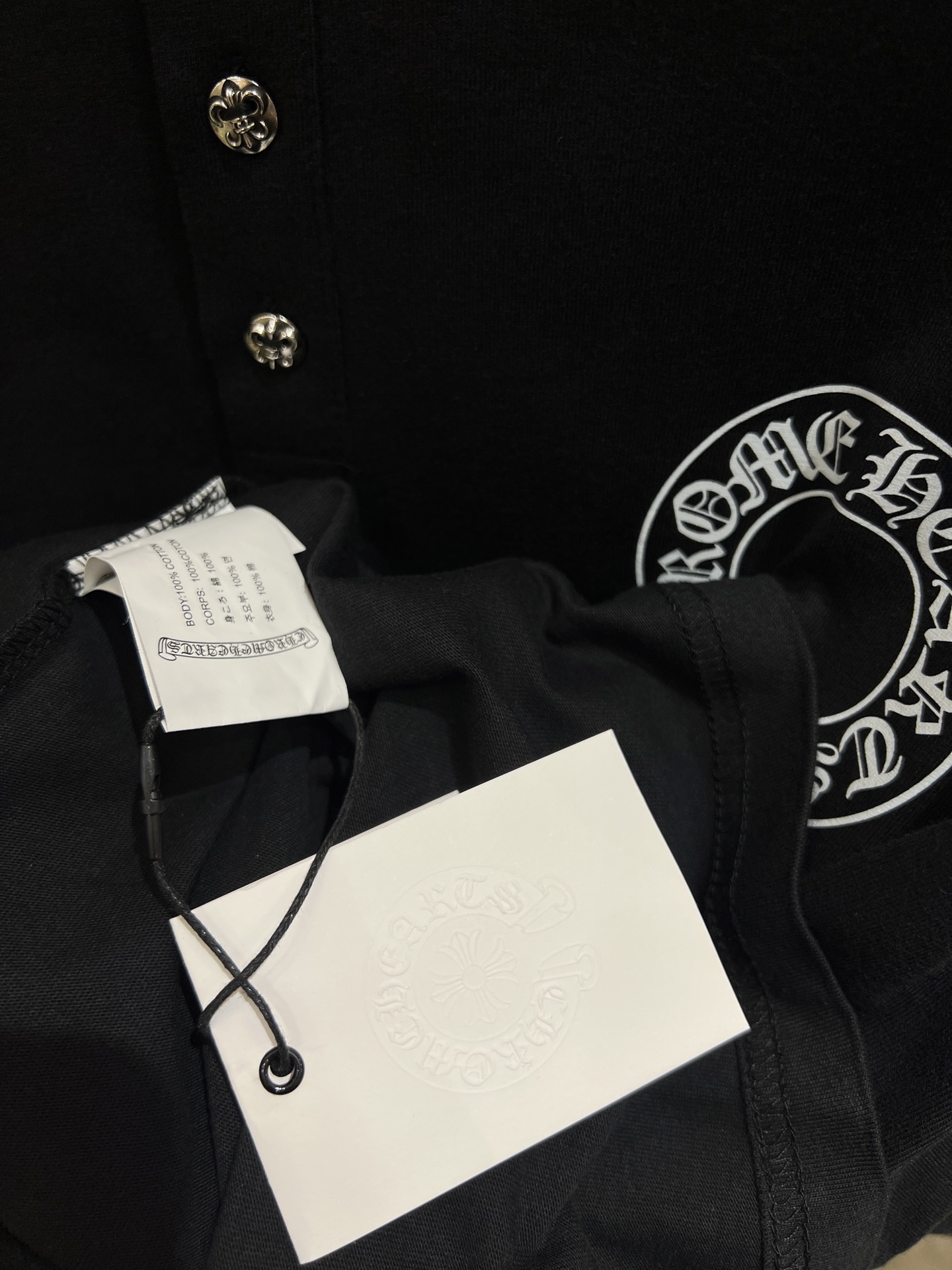 Chrome Hearts Cross Floral Button Long Sleeve - Vintage Silver Accent 6 i1764158350501 7740 0 4