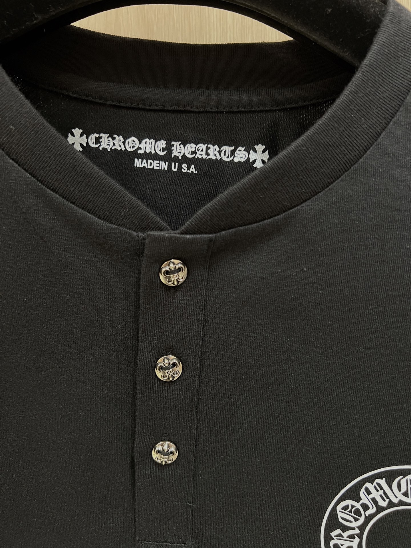 Chrome Hearts Cross Floral Button Long Sleeve - Vintage Silver Accent 5 i1764158350506 9251 0 3