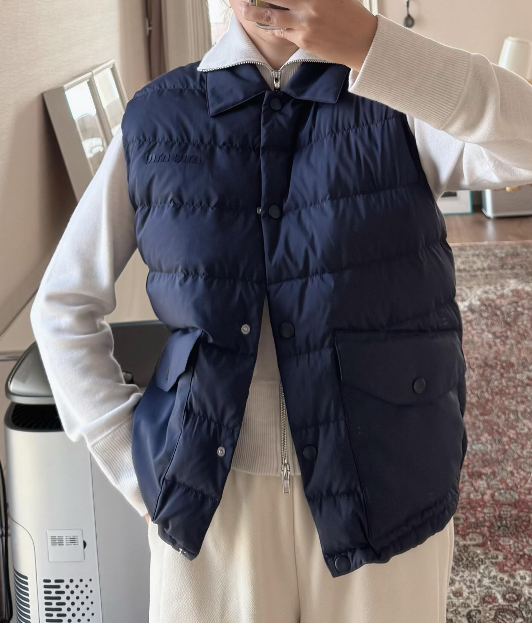 Miu Miu Quilted Down Vest: Stylish & Lightweight Outerwear 8 i1764357061789 4670 0 6