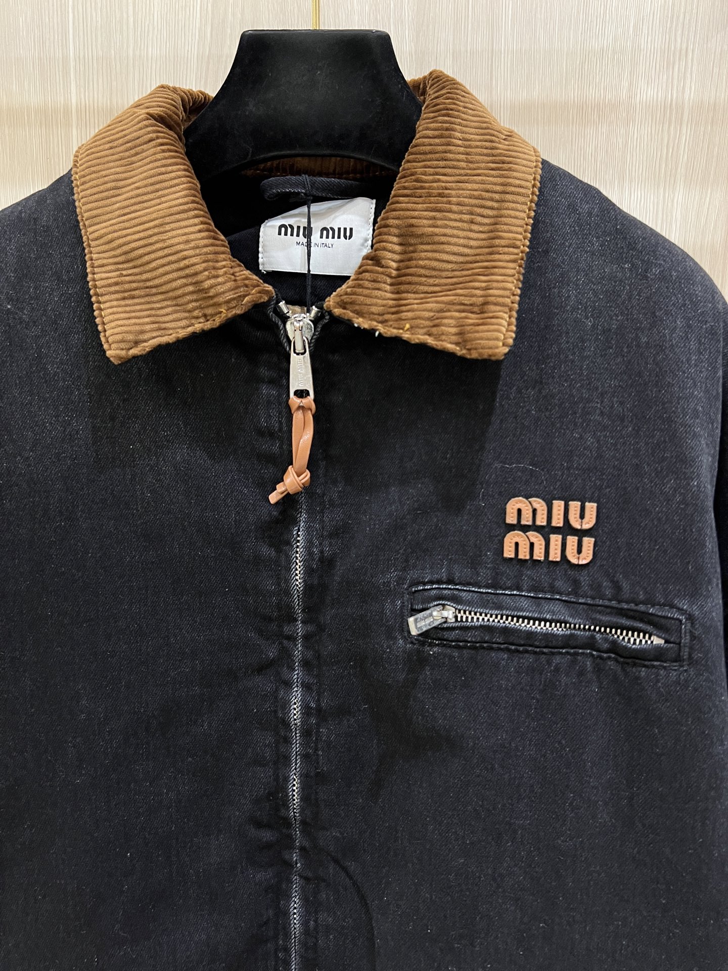 Miu Miu Corduroy-Collar Denim Cotton Jacket - Retro Workwear Aesthetic 4 i1764357655731 8199 0 2