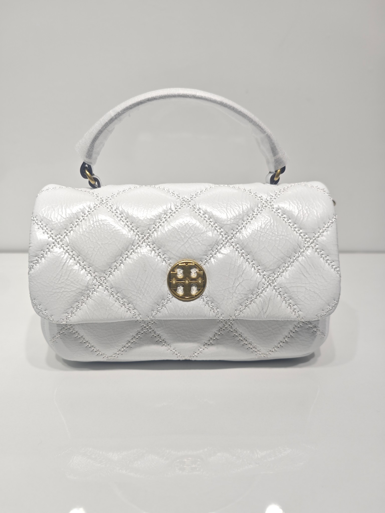 Tory Burch TB 新款willa全皮白色 了