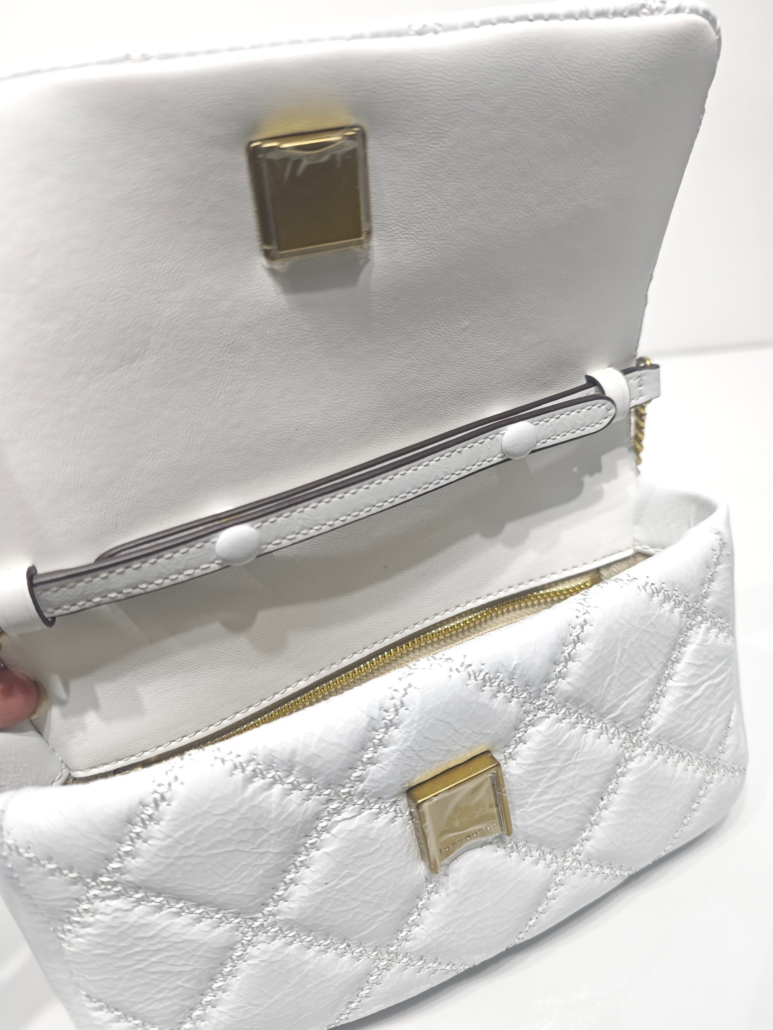 Tory Burch TB 新款willa全皮白色 了