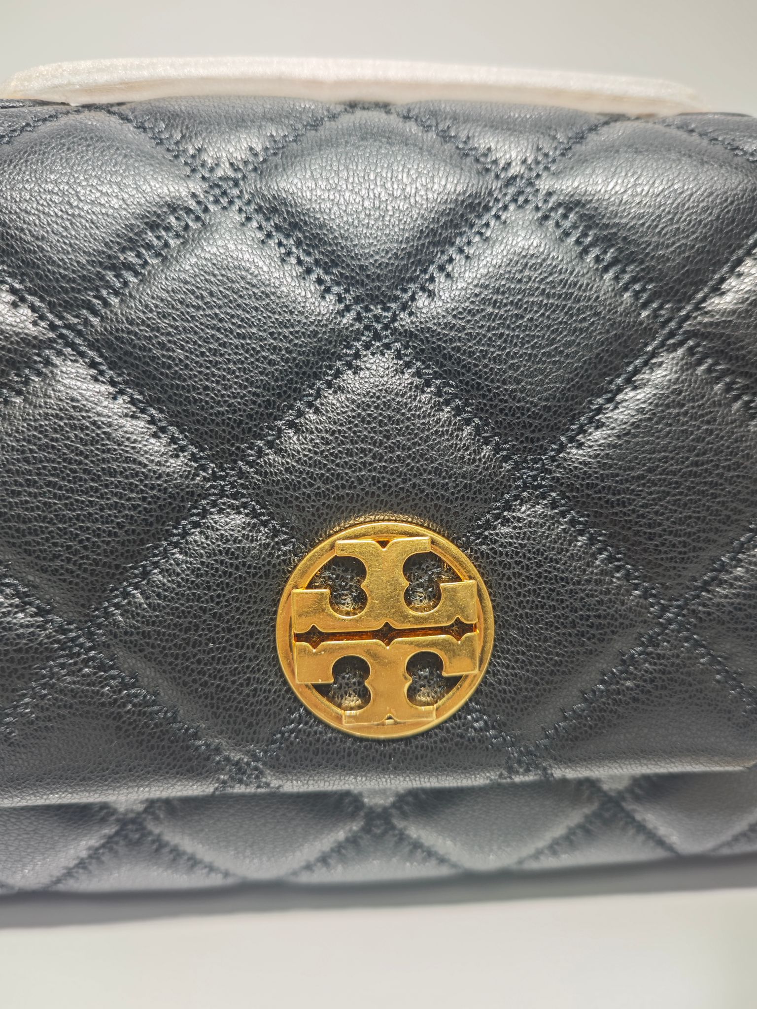 Tory Burch Willa系列大号黑色链条包