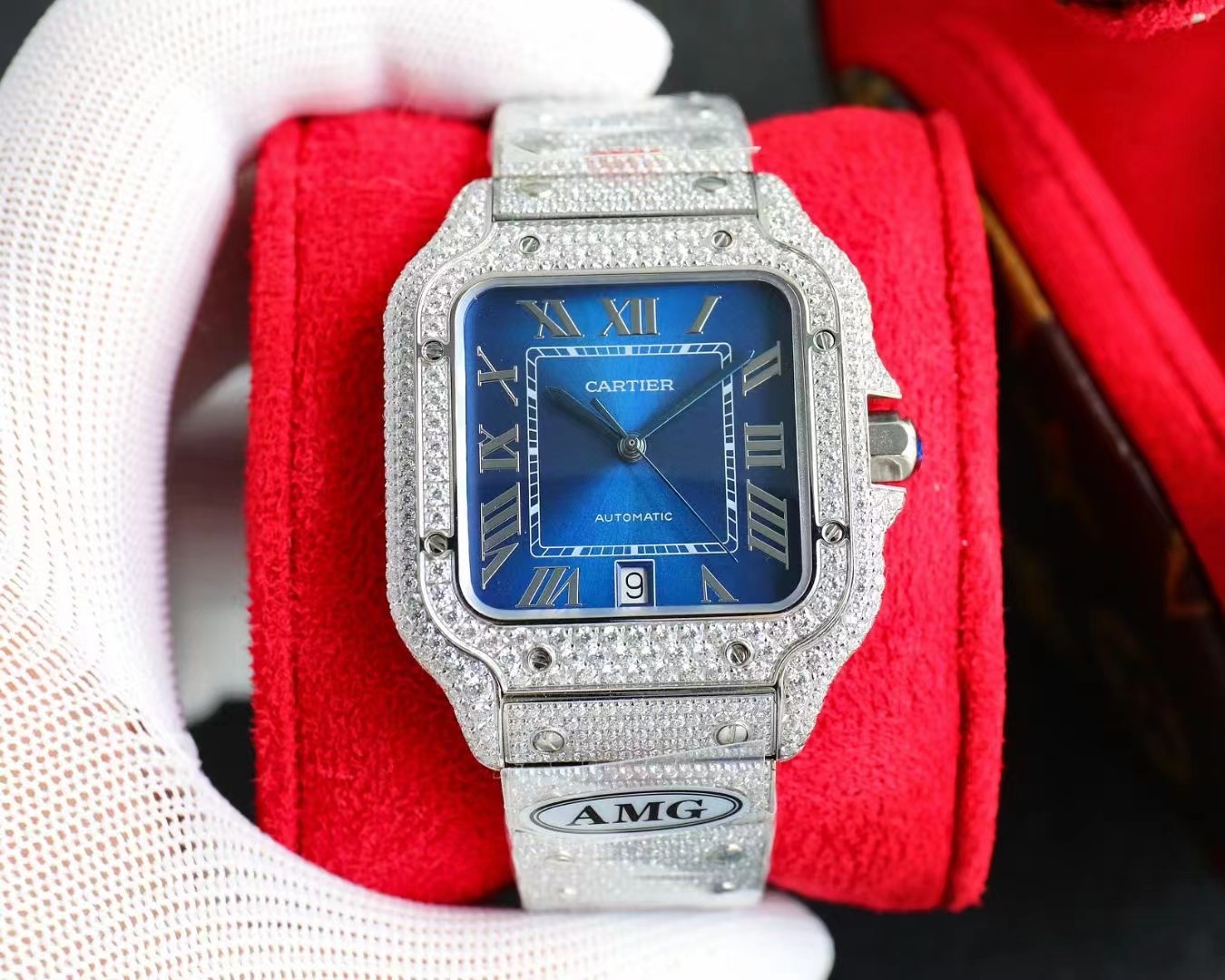 까르띠에 산토스 다이아몬드 에디션 AMG 공장 Cartier Watch 썸네일 이미지