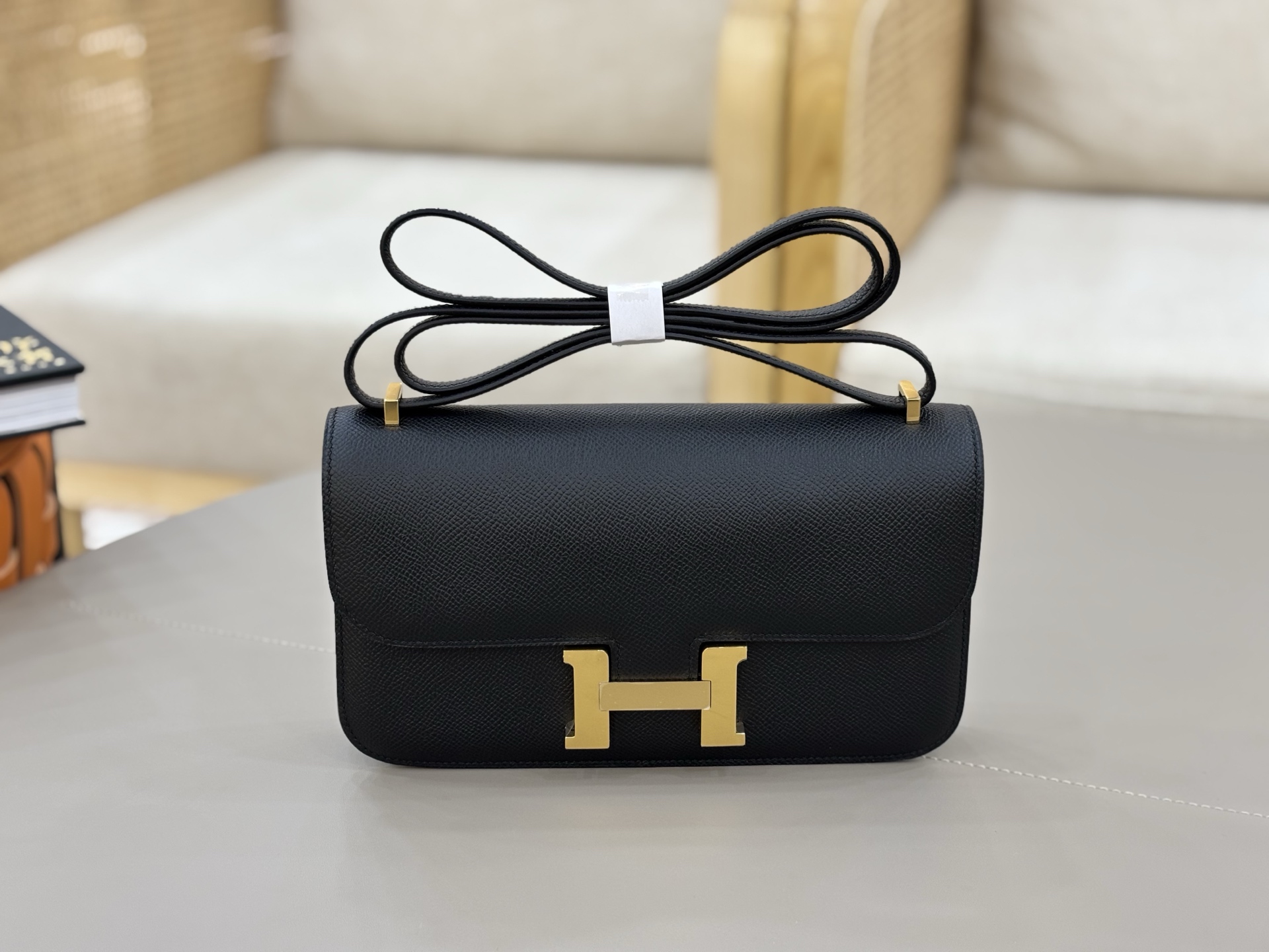 Hermes Style Black Leather Bag Lookbook Reference image 1