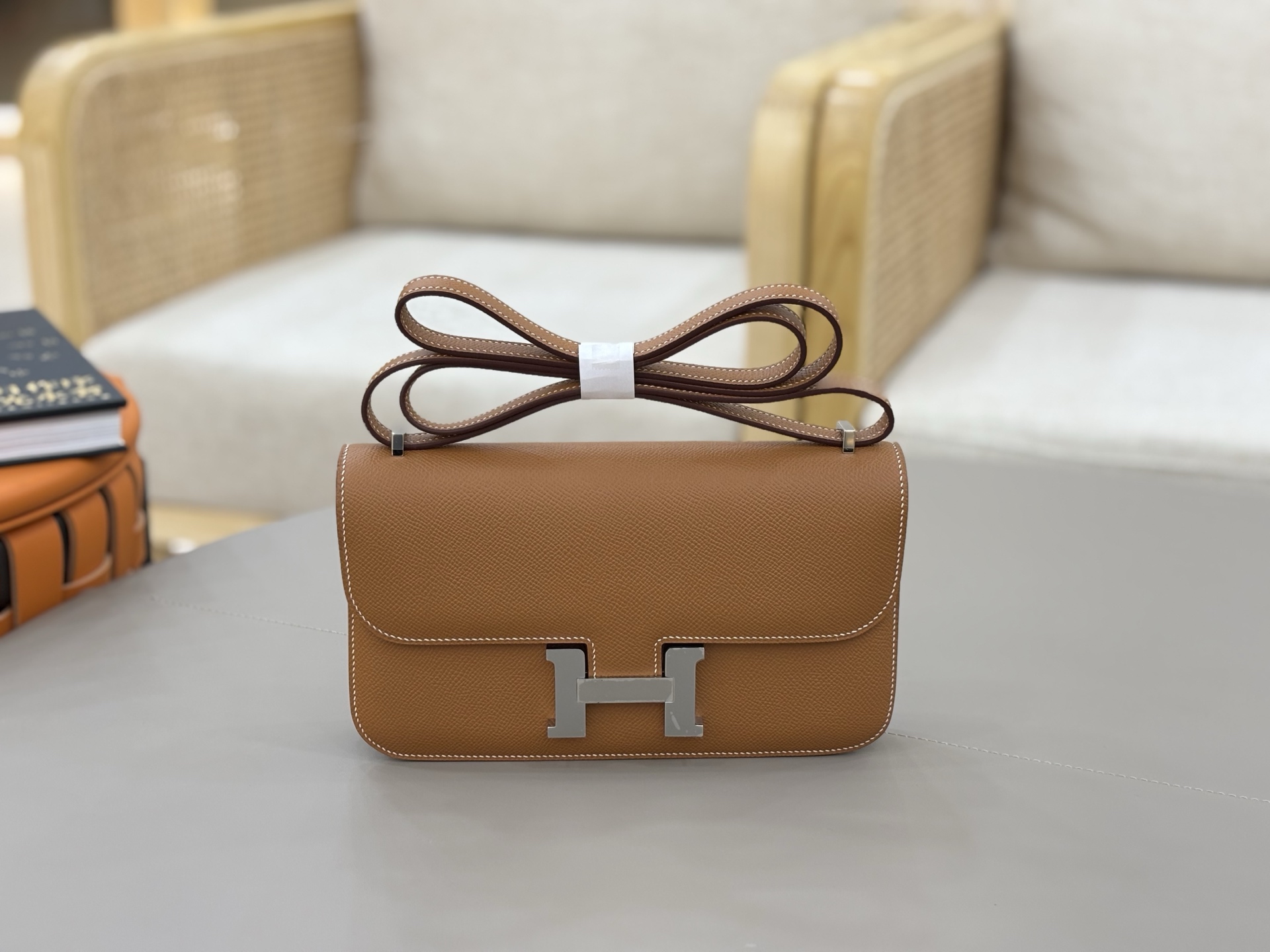 Hermes Style Brown Leather Bag Lookbook Reference image 1