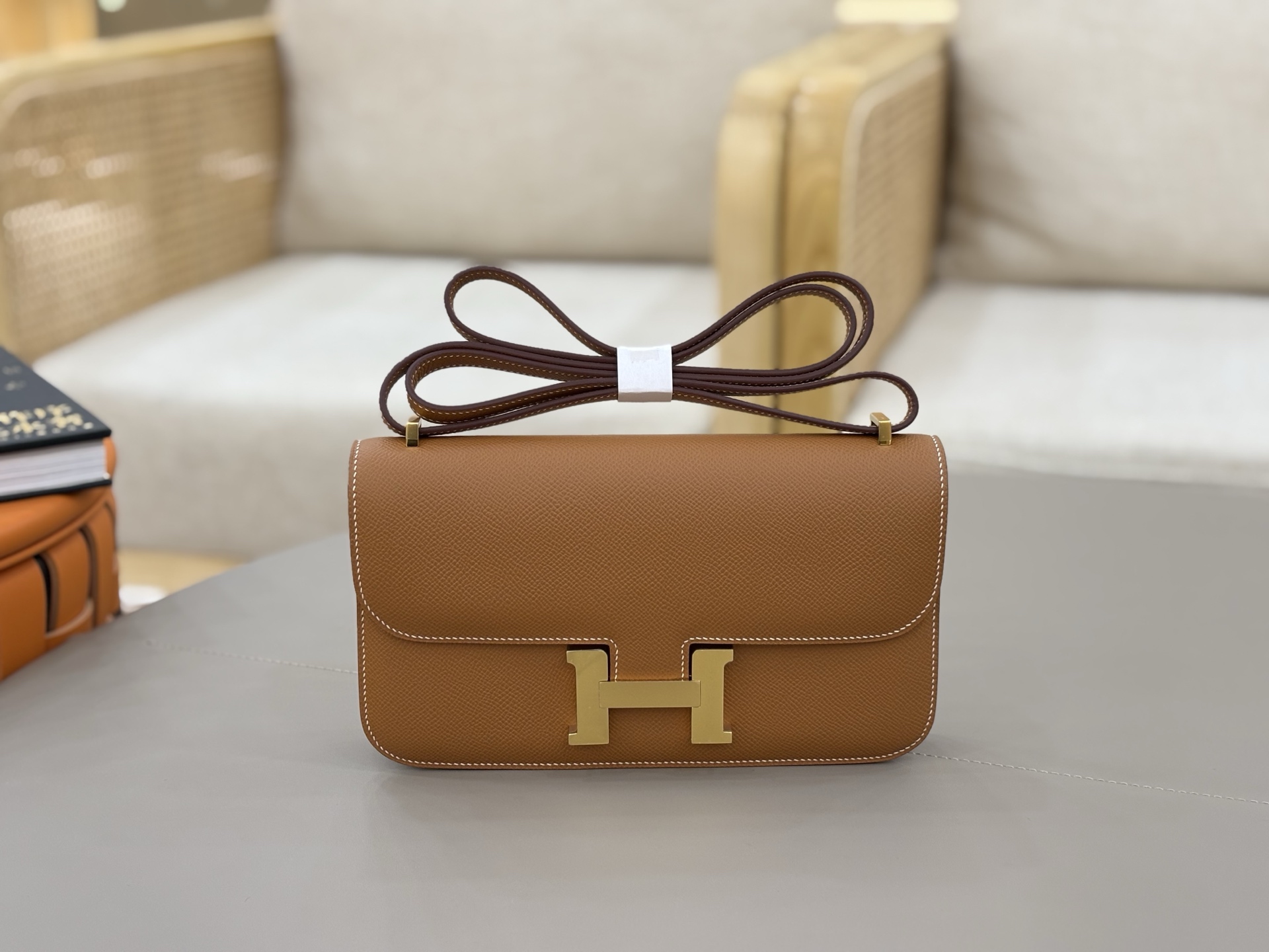 Hermes Style Brown Leather Bag Lookbook Reference image 1