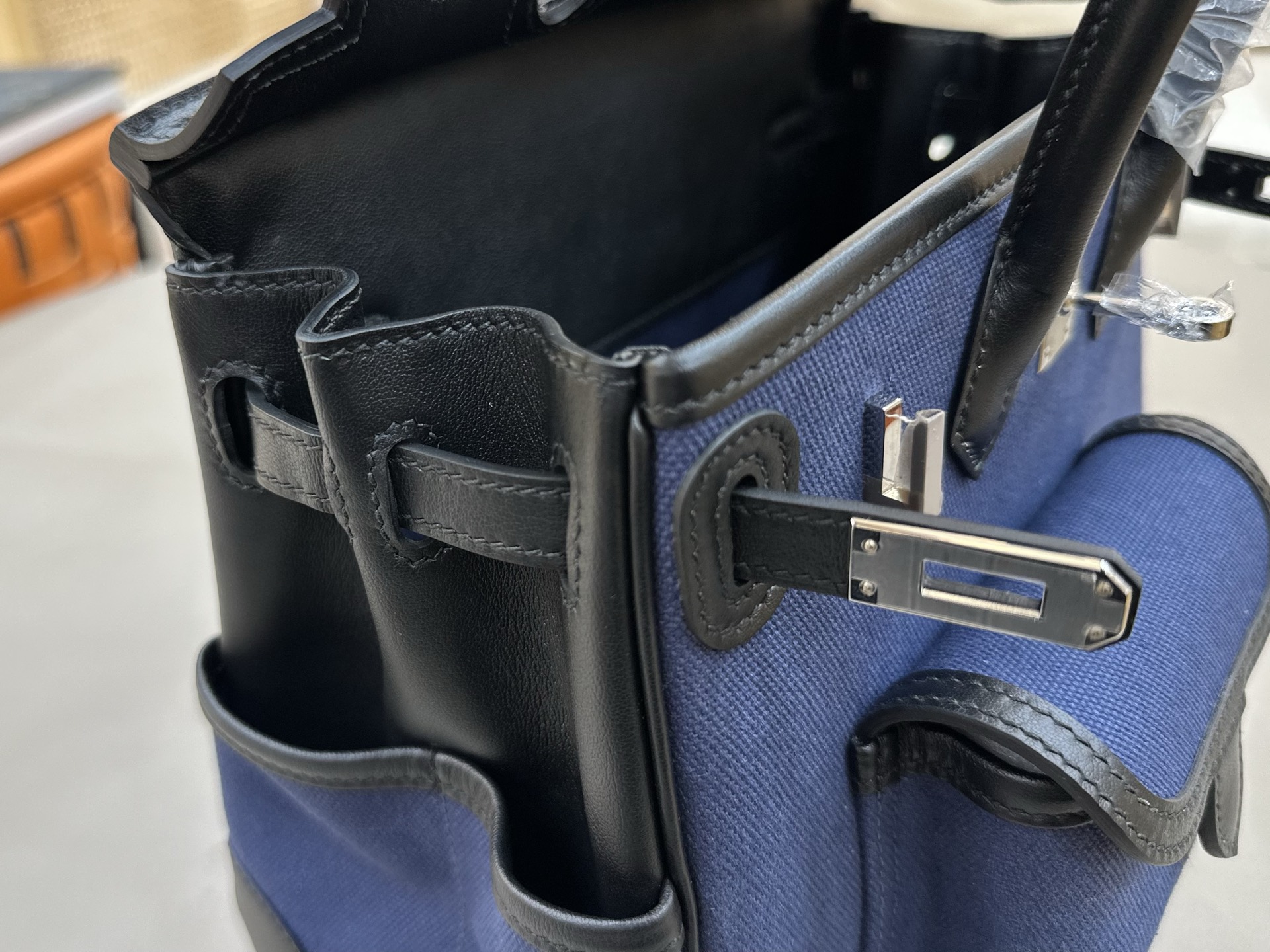 Hermes Cargo 25 Blue and Black 25cm everyday