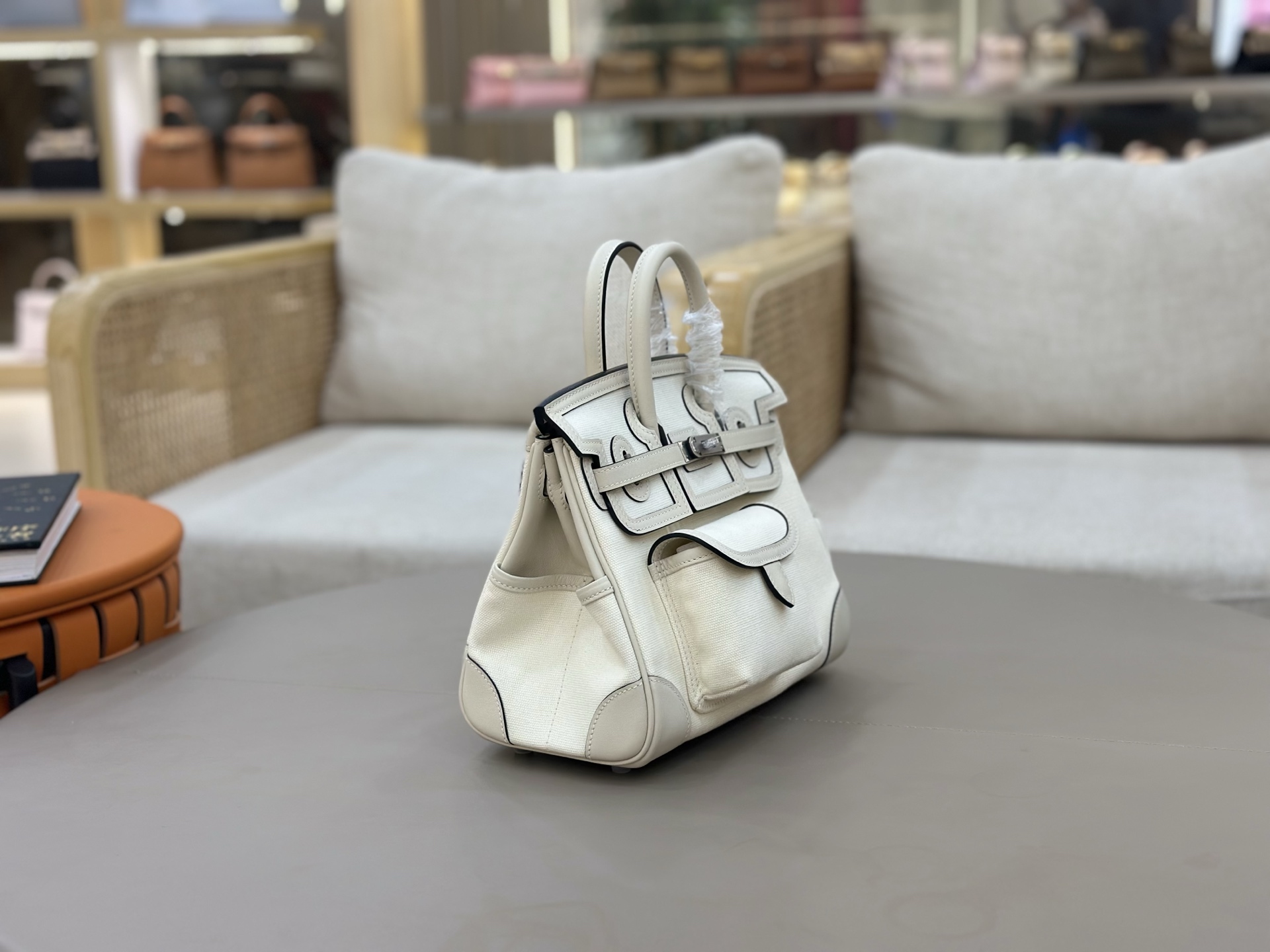 Hermes Cargo Birkin 25 White 25cm everyday