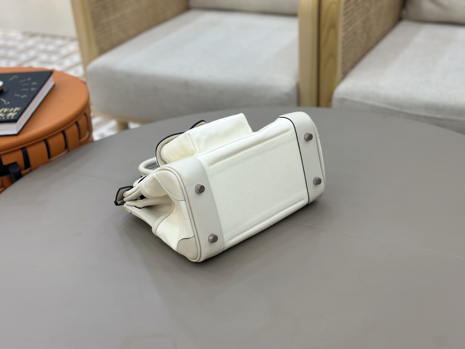 Hermes Cargo Birkin 25 White 25cm everyday