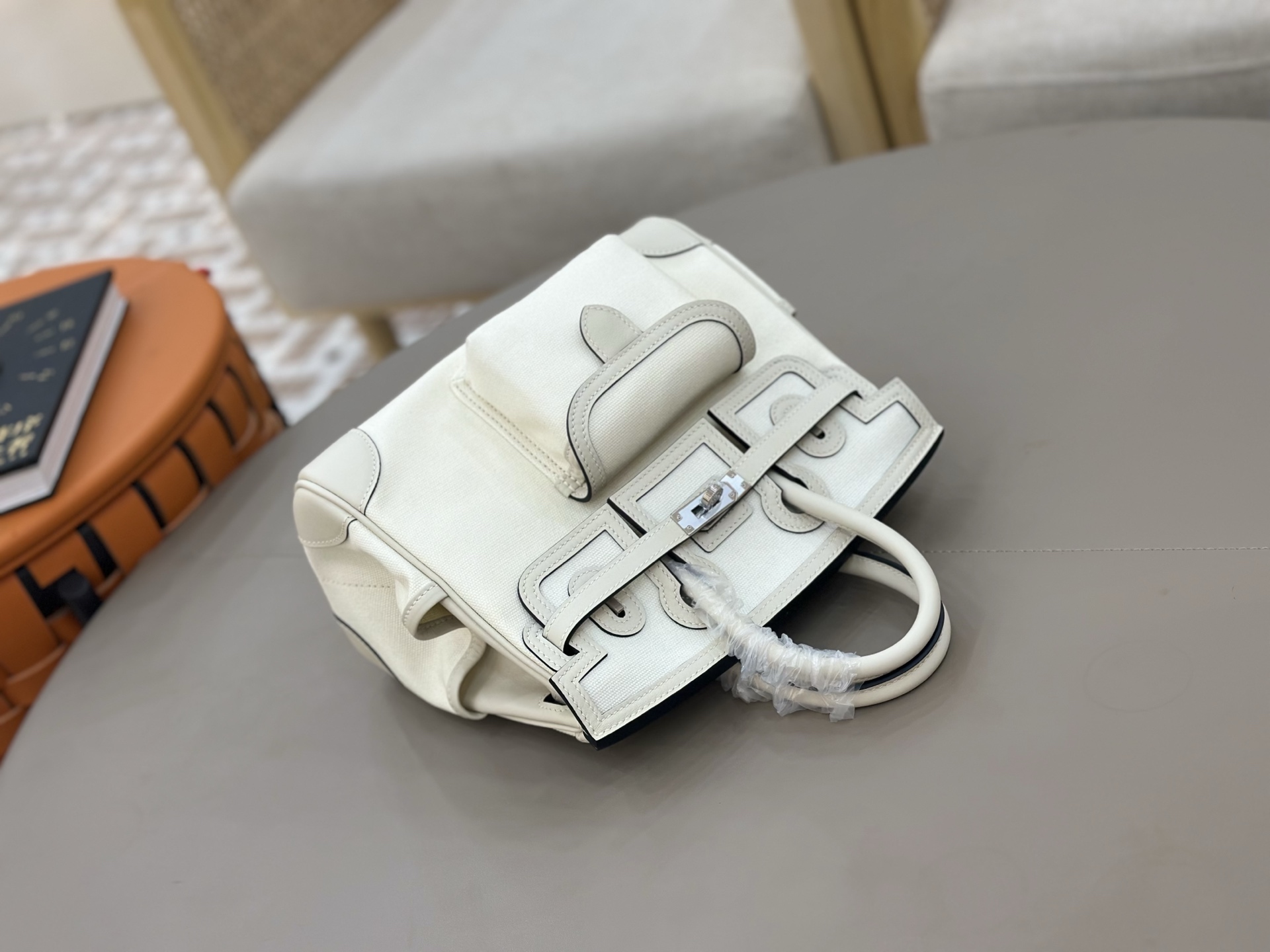 Hermes Cargo Birkin 25 White 25cm everyday