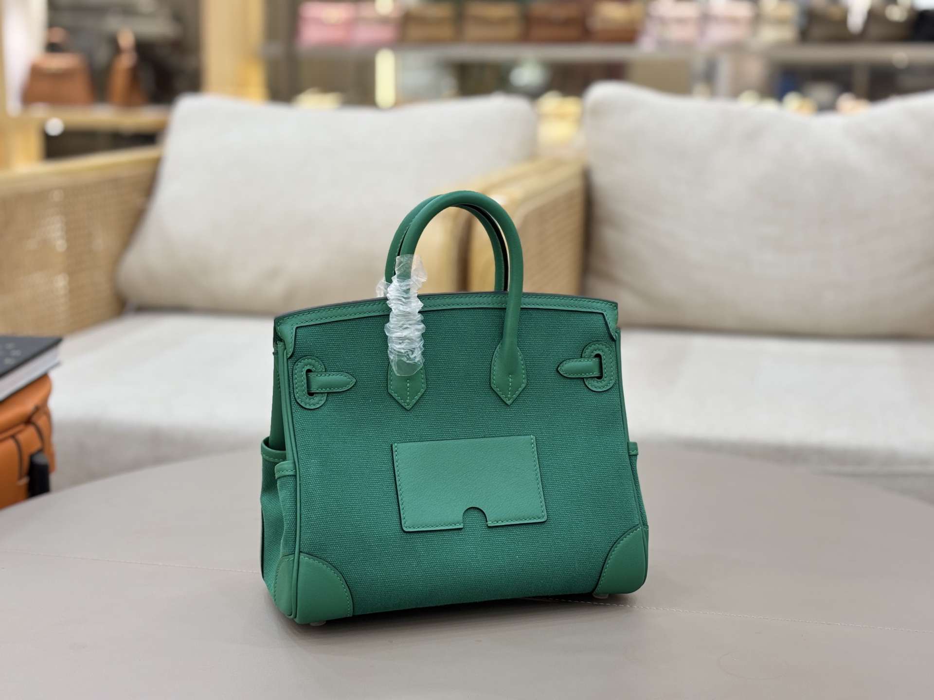 Hermes Cargo 25 Green 25cm tote everyday