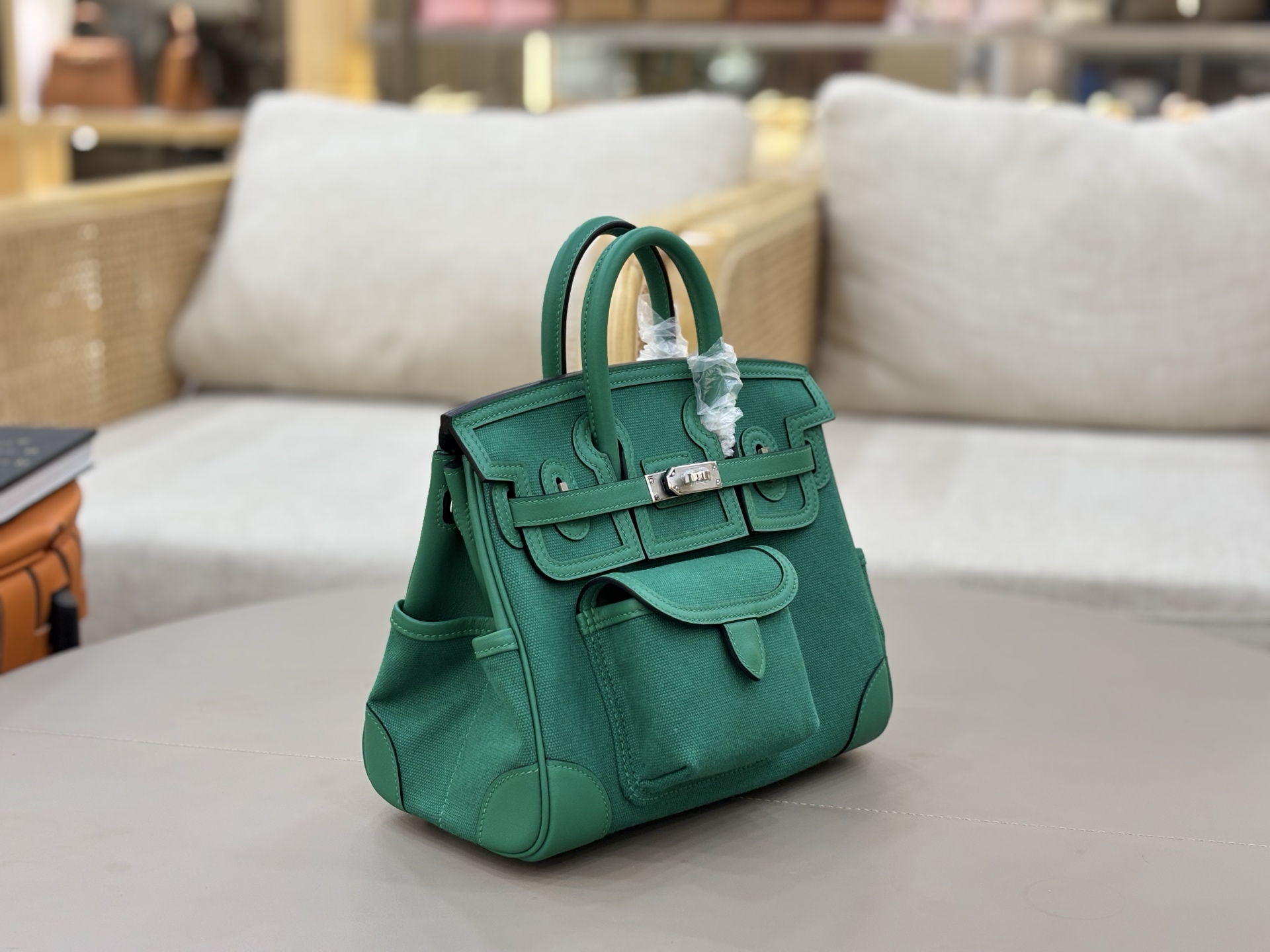 Hermes Cargo 25 Green 25cm tote everyday
