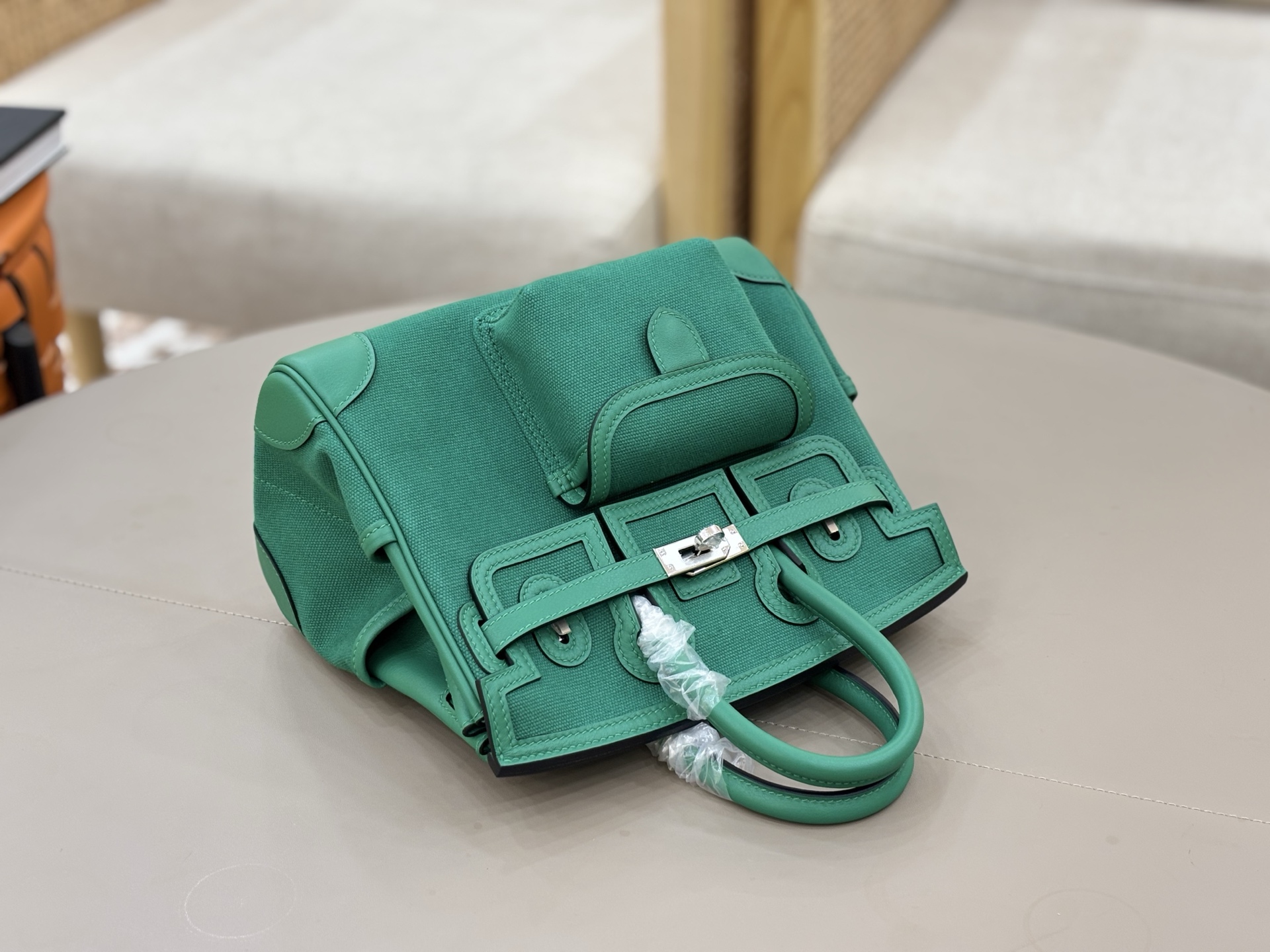 Hermes Cargo 25 Green 25cm tote everyday