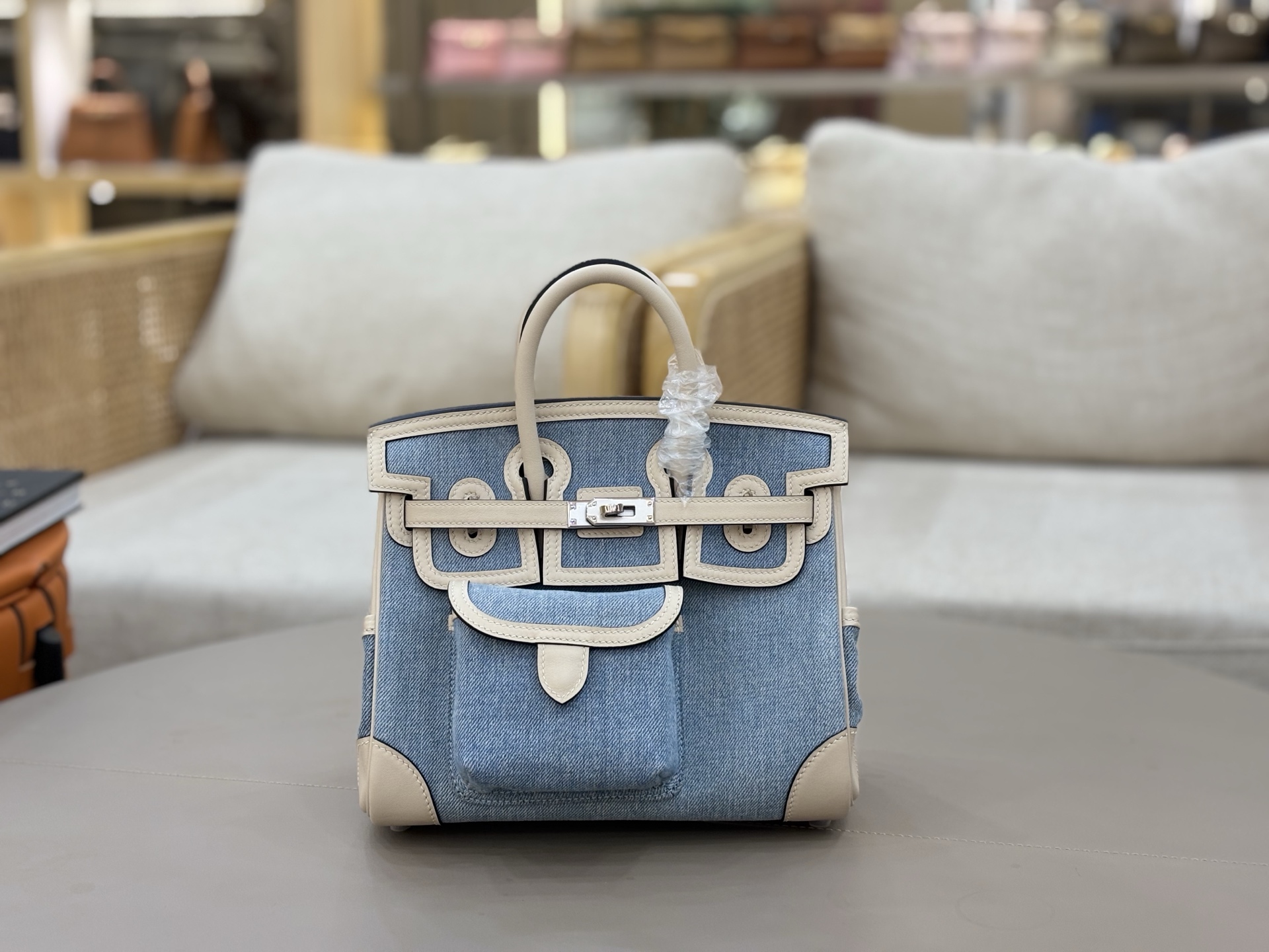 NO:700062,Cargo's new platinum 25CM. Handmade bag!  Wax thread hand sewing, available from stock, denim blue, Hermes, hermes, Hermes,19860909Cargo新款 铂金25CM. 手拎手工包！蜡线手缝 现货供应 牛仔蓝,爱马仕,hermes,Hermes,,Bag