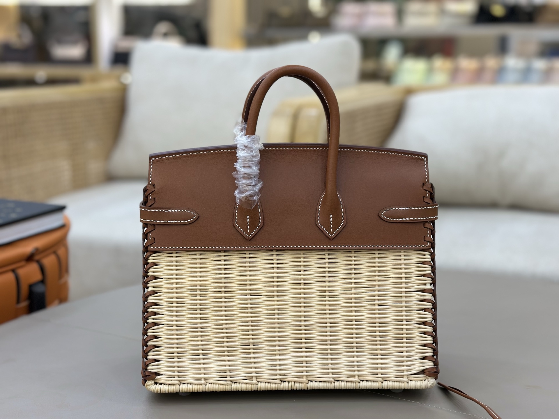Hermes Birkin Picnic Brown and Natural Woven tote everyday