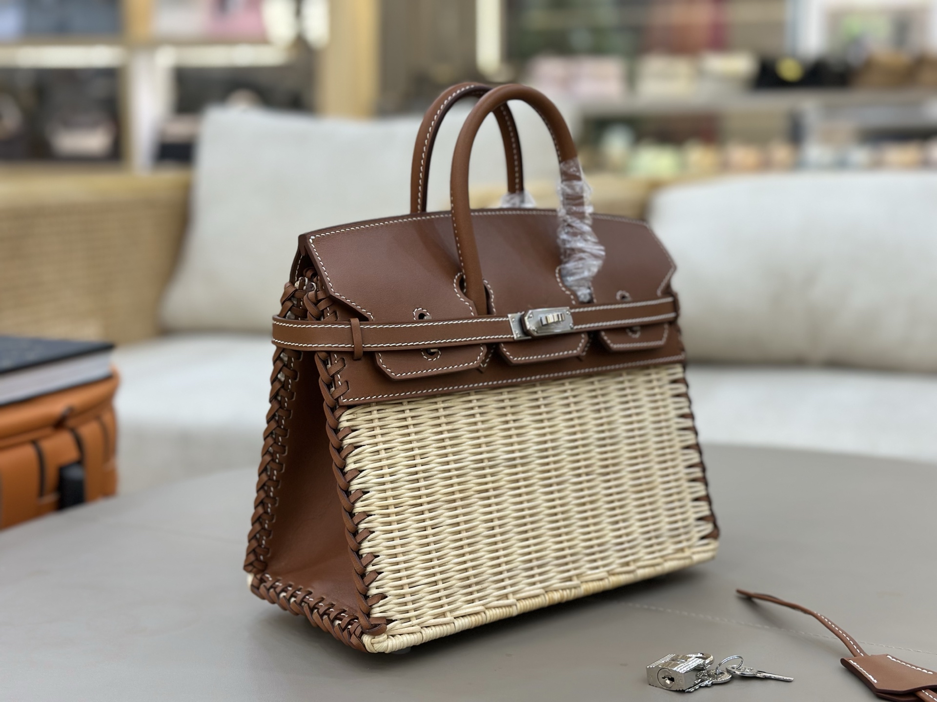Hermes Birkin Picnic Brown and Natural Woven tote everyday