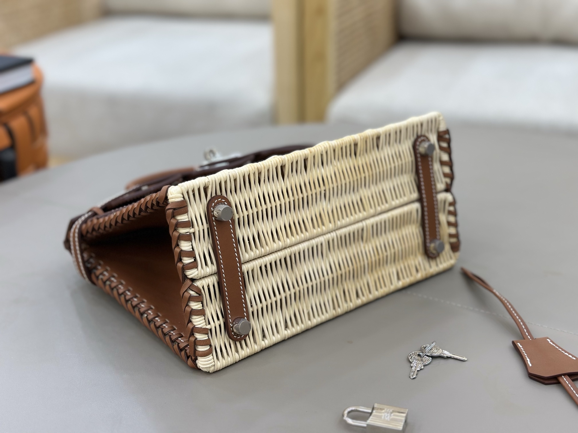 Hermes Birkin Picnic Brown and Natural Woven tote everyday