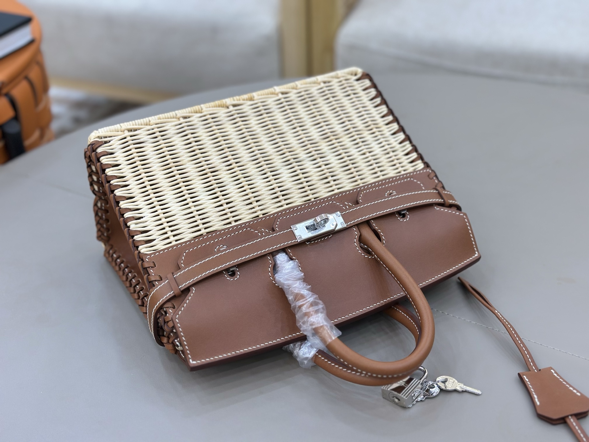 Hermes Birkin Picnic Brown and Natural Woven tote everyday