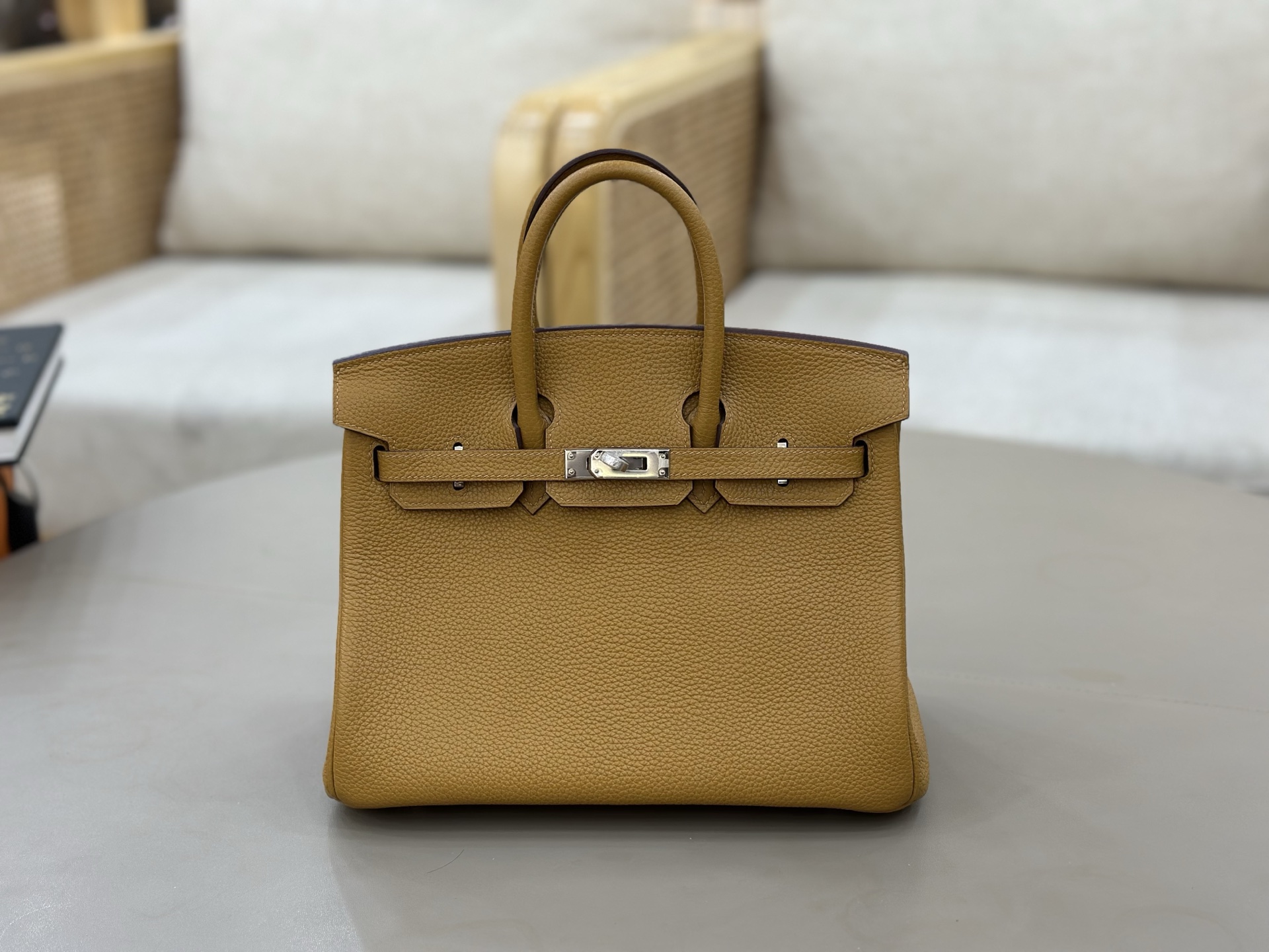 NO:919382,birkin 25cm togo leather, fully hand-sewn with wax thread, sesame color, Hermes, hermes, Hermes,19860909birkin25cm togo皮 全手工蜡线缝制 芝麻色,爱马仕,hermes,Hermes,,Bag