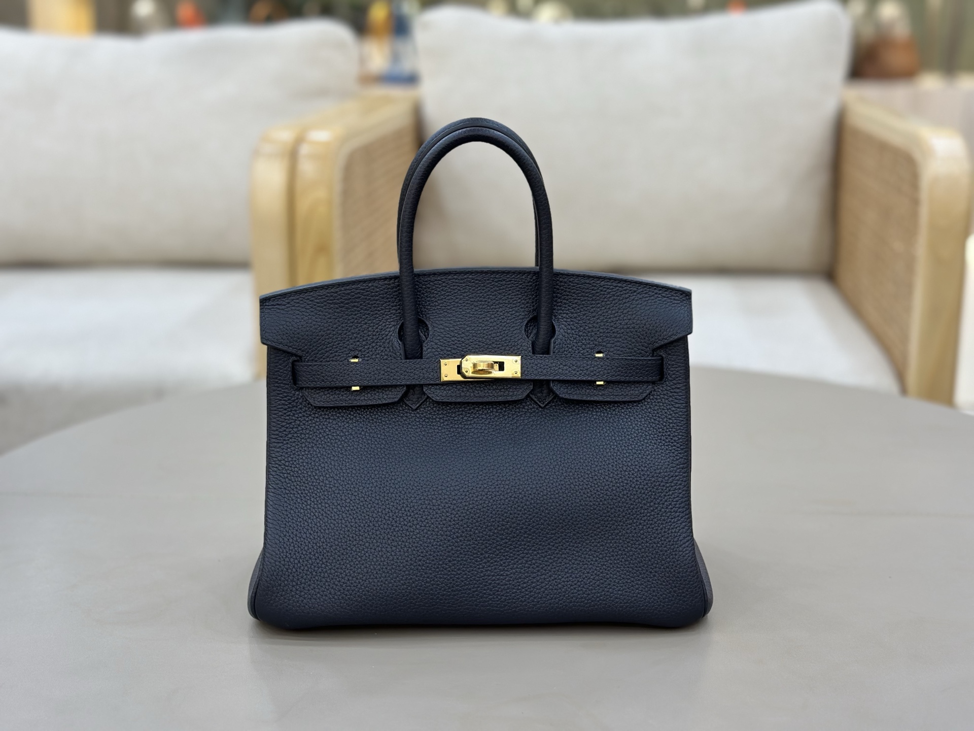 NO:919390,birkin 25cm togo leather, fully hand-sewn with wax thread, midnight blue, Hermes, hermes, Hermes,19860909birkin25cm togo皮 全手工蜡线缝制 午夜蓝,爱马仕,hermes,Hermes,,Bag