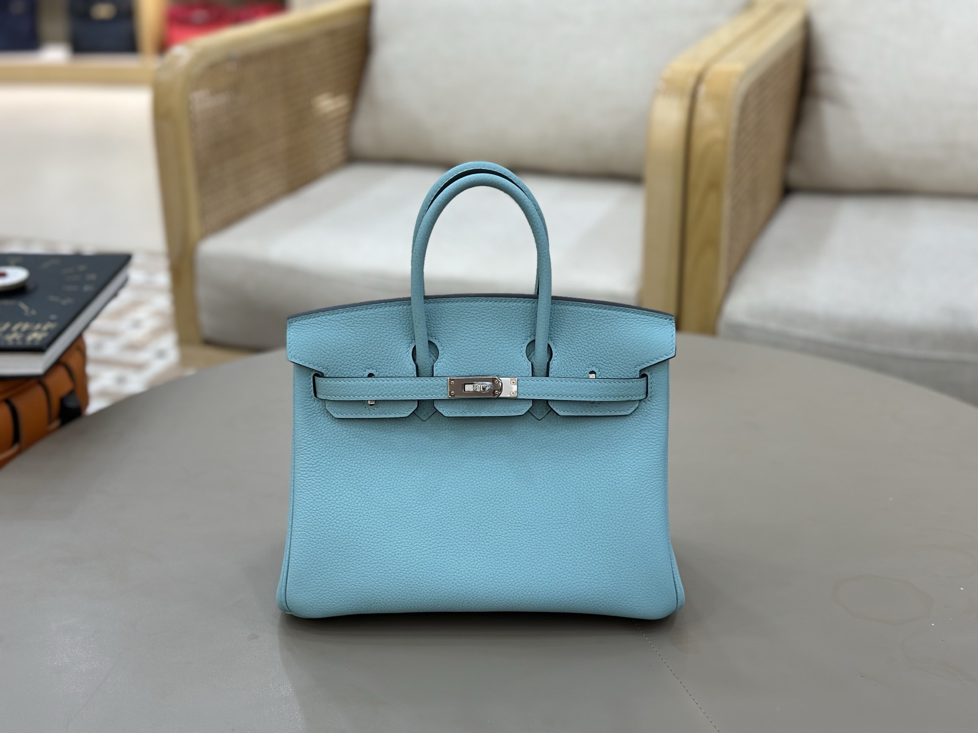 NO:919429,Platinum birkin 25cm togo leather, fully hand-sewn with wax thread, macaron, Hermes, hermes, Hermes,19860909铂金birkin25cm togo皮 全手工蜡线缝制 马卡龙,爱马仕,hermes,Hermes,,Bag
