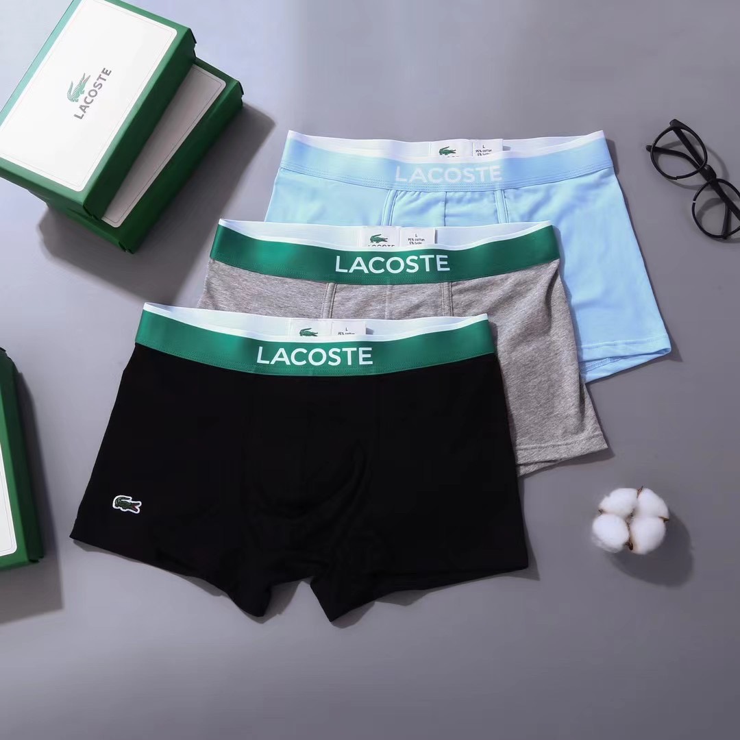 新品！LACOSTE鳄鱼原单品质官网&专柜在售款贴身内裤.原单优质面料轻柔贴身呵护肌肤舒适柔软带给你就是