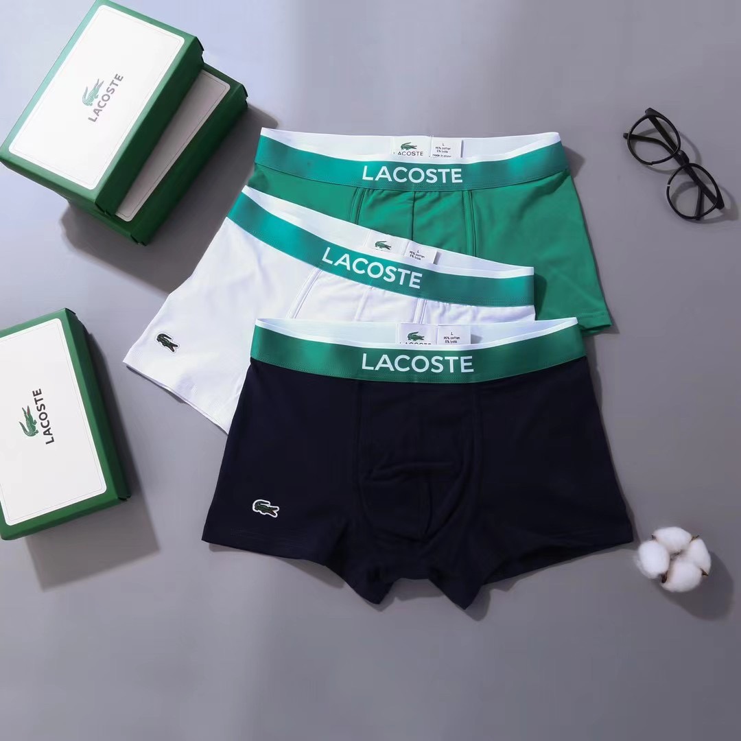 新品！LACOSTE鳄鱼原单品质官网&专柜在售款贴身内裤.原单优质面料轻柔贴身呵护肌肤舒适柔软带给你就是